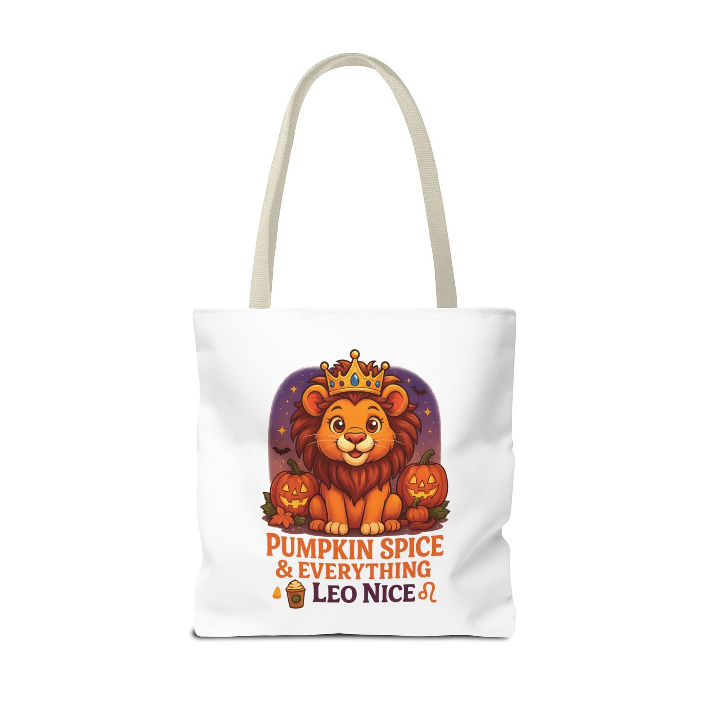 Leo Halloween Tote Bag, Leo Tote, Halloween Party Accessory, Gift for Leo, Halloween Decor
