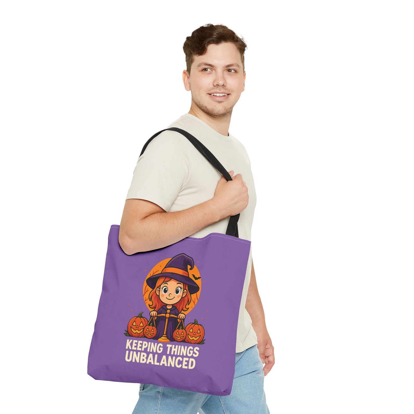 Libra Halloween Tote Bag, Libra Tote, Halloween Party Accessory, Gift for Libra, Halloween Decor