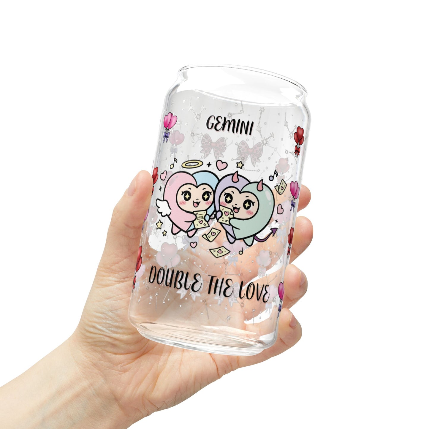 Gemini Zodiac Sipper Glass - 16oz