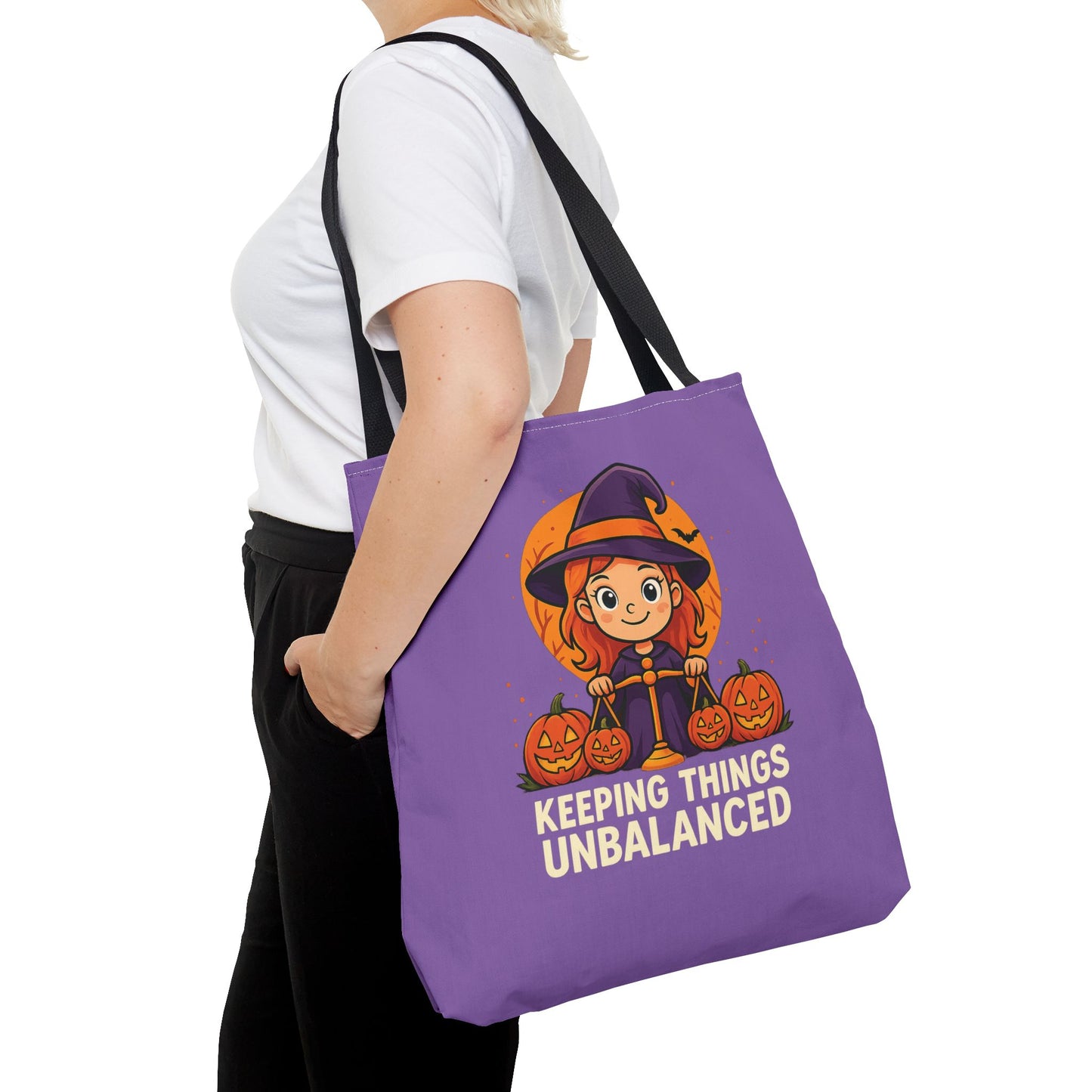 Libra Halloween Tote Bag, Libra Tote, Halloween Party Accessory, Gift for Libra, Halloween Decor