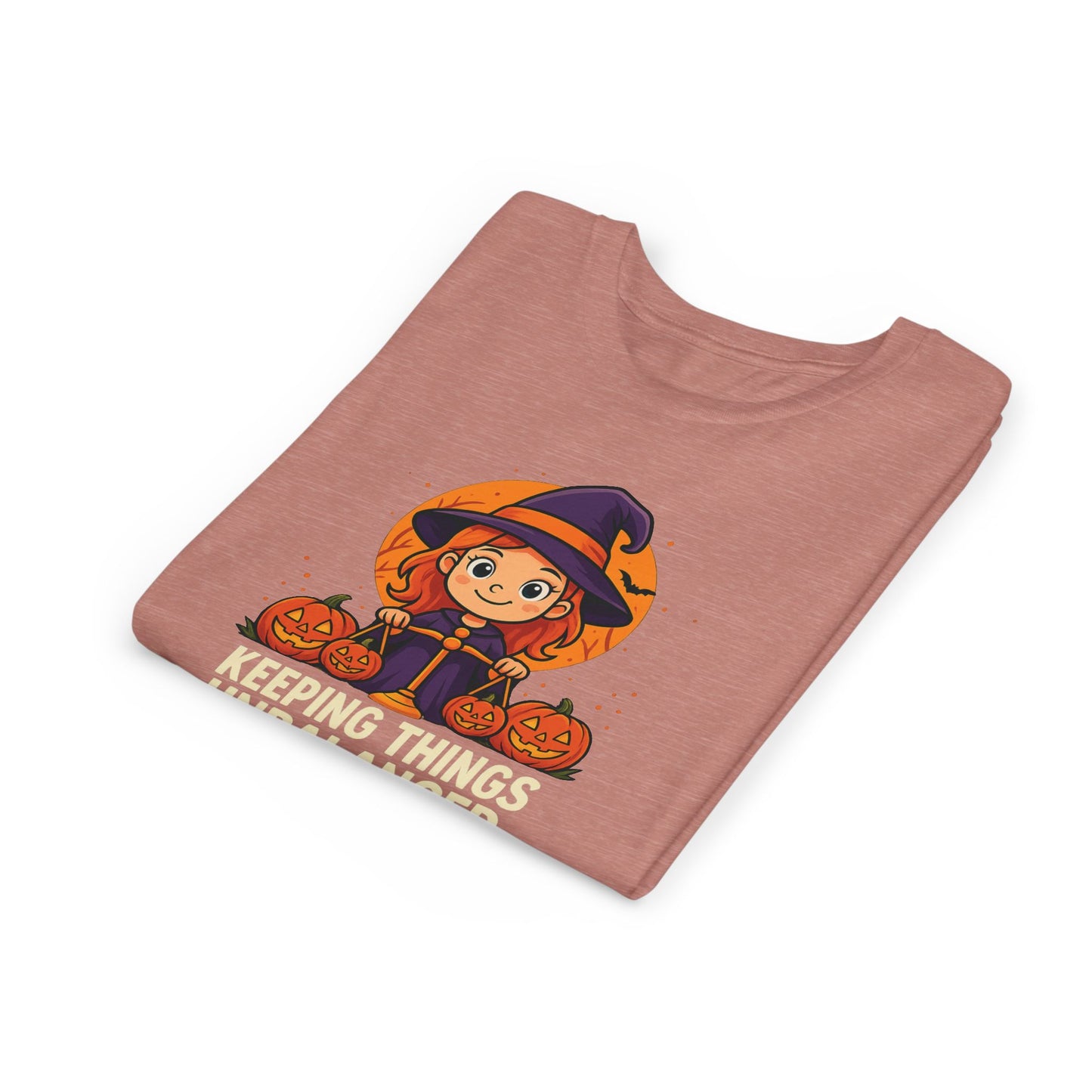 Libra Halloween Themed Youth Tee, Libra "Keeping Things Unbalanced" Design, Kids Halloween Shirt, Trick or Treat T-Shirt, Libra Zodiac Gift