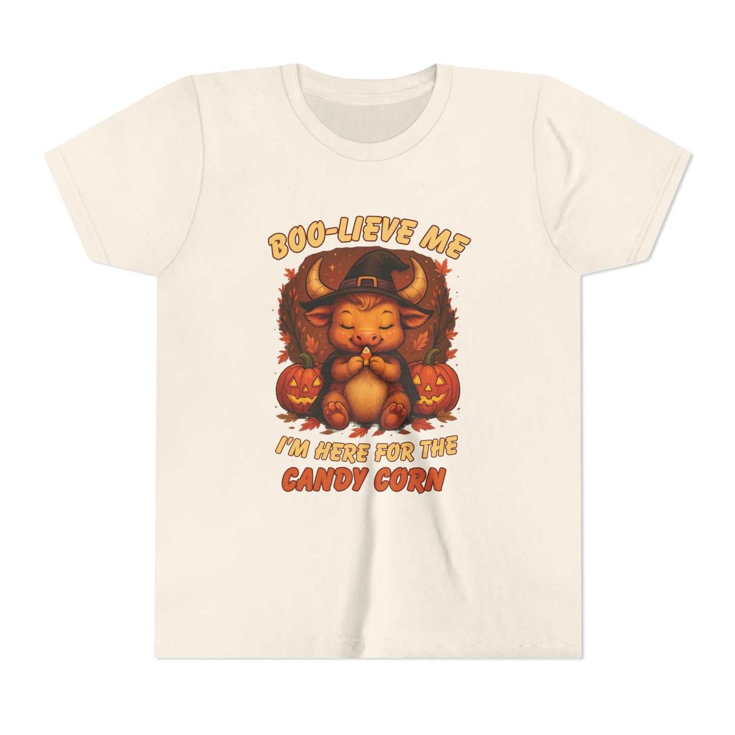 Taurus Halloween Themed Youth Tee, Funny Bull Design, Kids Halloween Shirt, Trick or Treat T-Shirt, Halloween Tee, Zodiac Gift