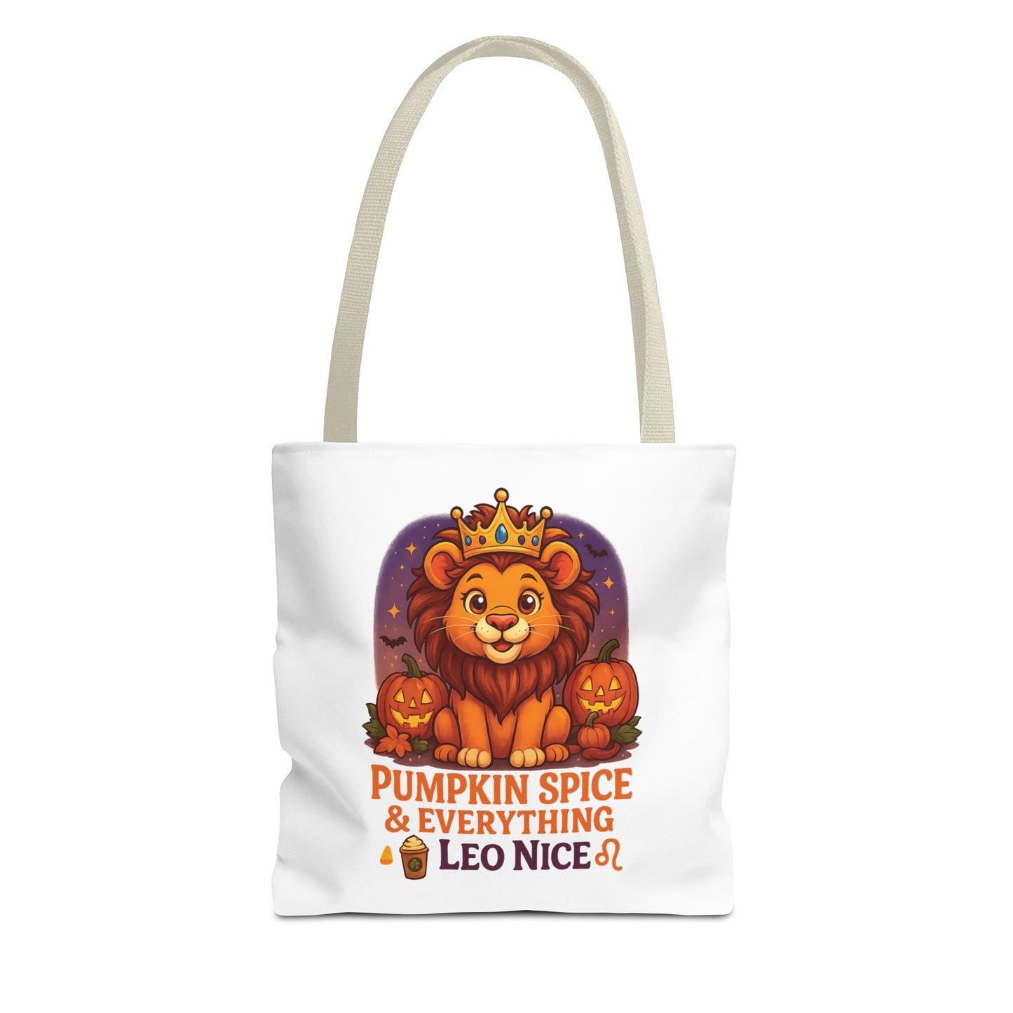 Leo Halloween Tote Bag, Leo Tote, Halloween Party Accessory, Gift for Leo, Halloween Decor