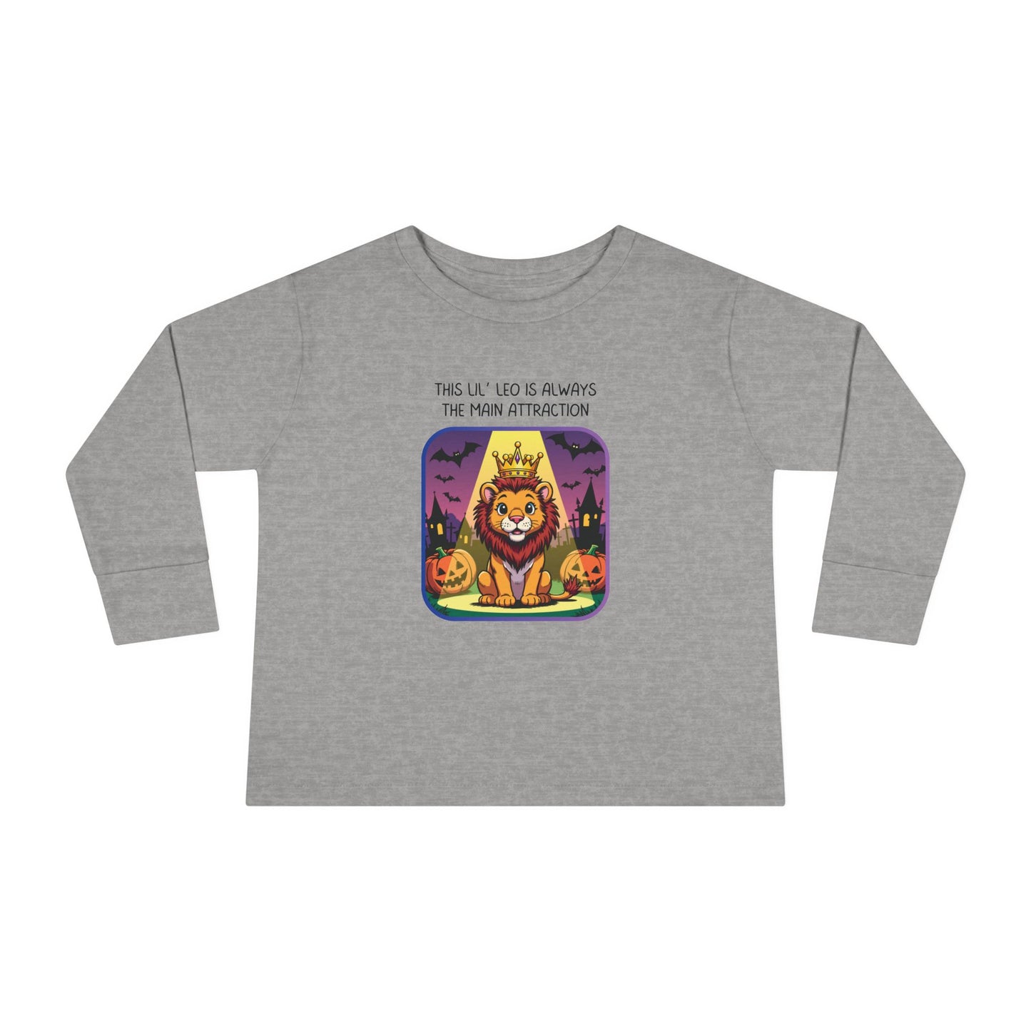 Leo Halloween Long Sleeve Tee - Leo Fashion for Kids, Spooky Season Outfit, Boo-tiful Gift, Trick or Treat Shirt, Zodiac Gift