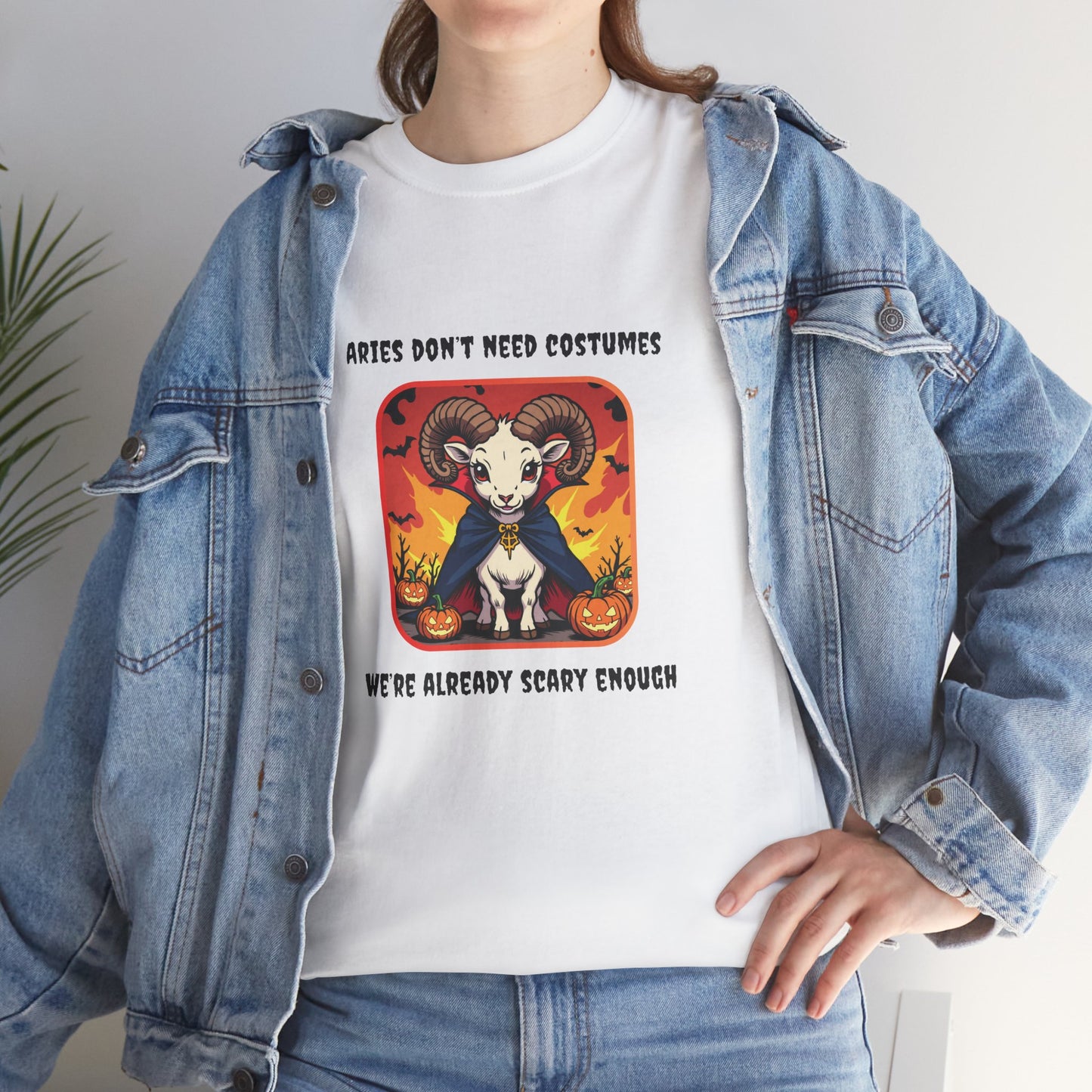 Aries Halloween Graphic Tee for Women