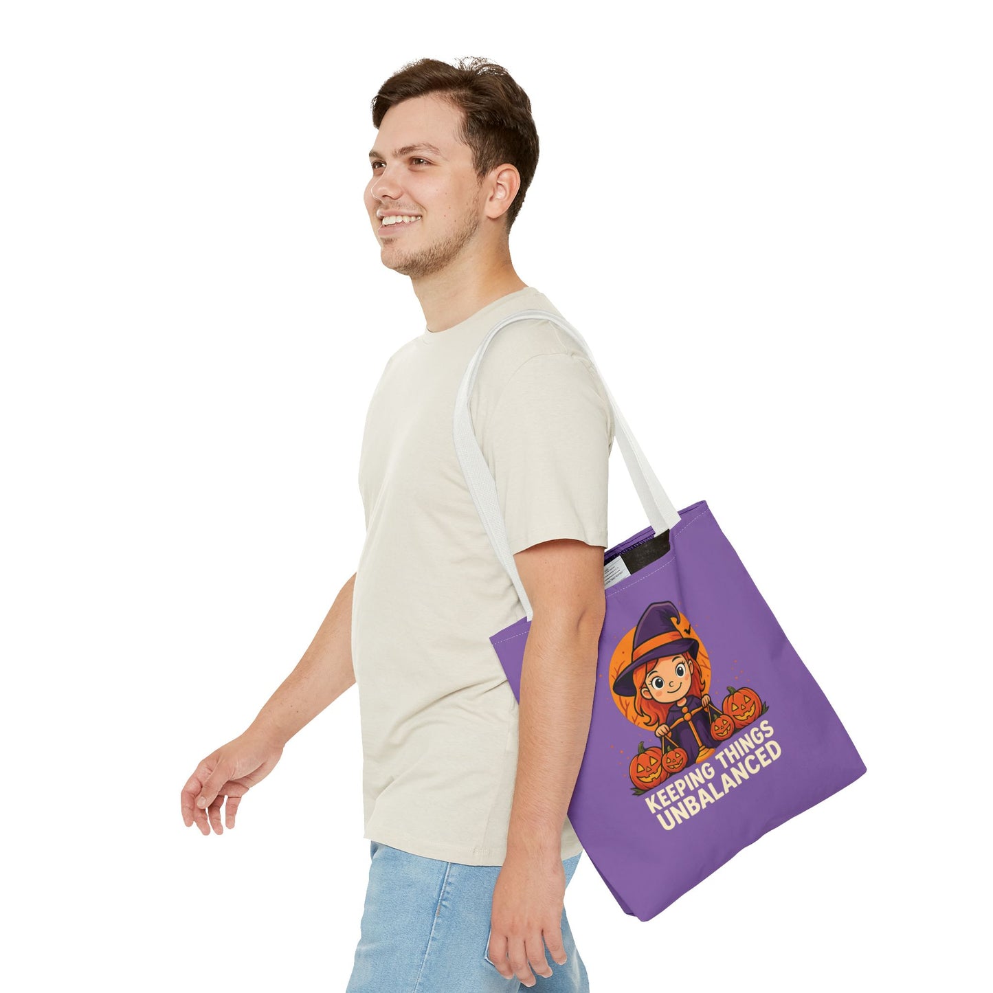 Libra Halloween Tote Bag, Libra Tote, Halloween Party Accessory, Gift for Libra, Halloween Decor