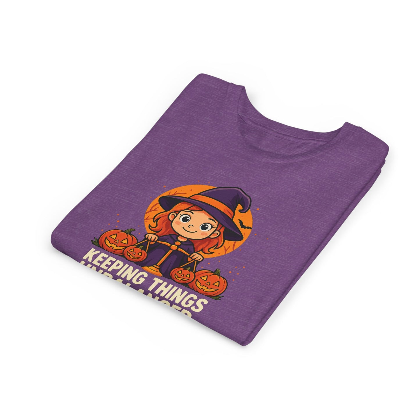 Libra Halloween Themed Youth Tee, Libra "Keeping Things Unbalanced" Design, Kids Halloween Shirt, Trick or Treat T-Shirt, Libra Zodiac Gift