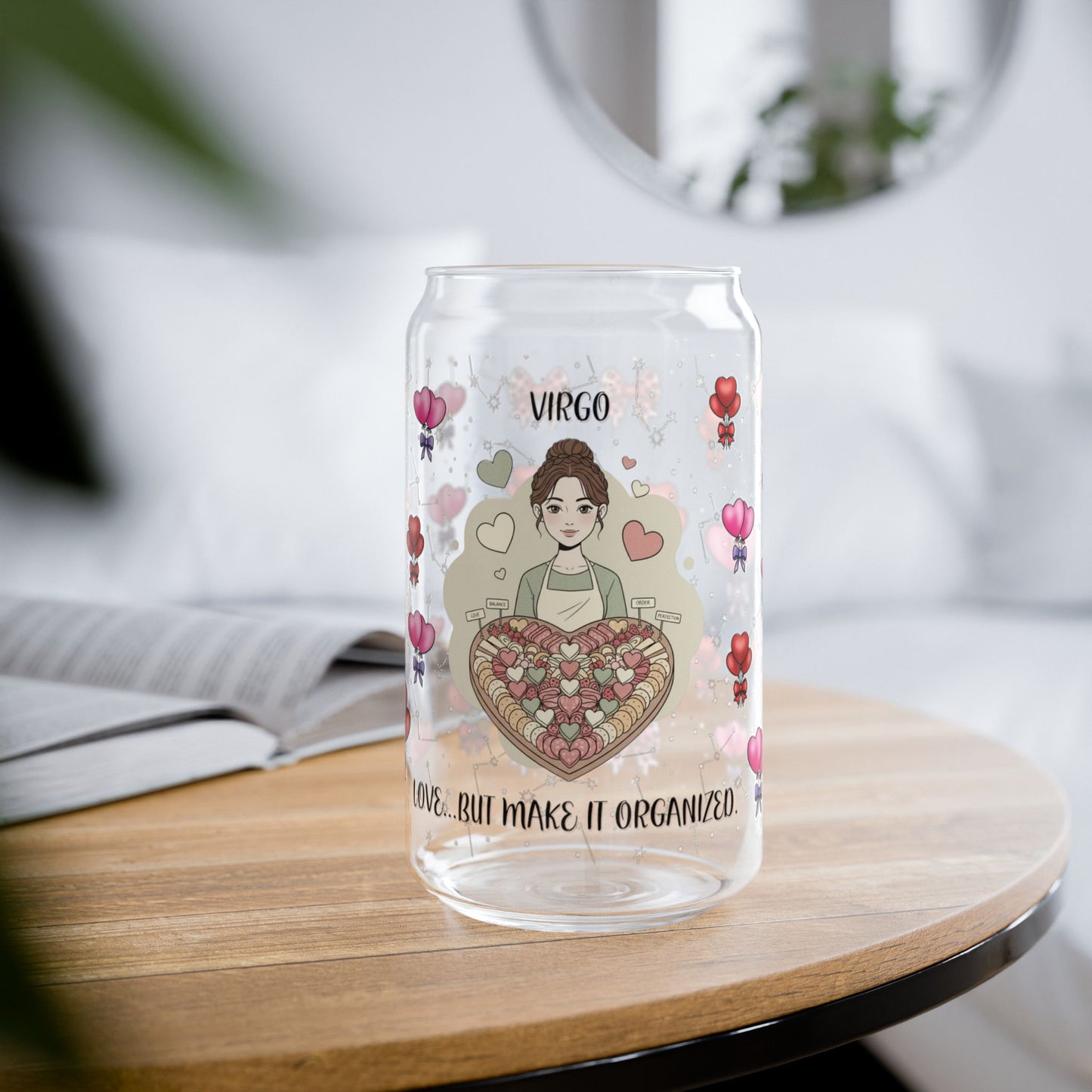 Virgo Zodiac Sipper Glass - 16oz