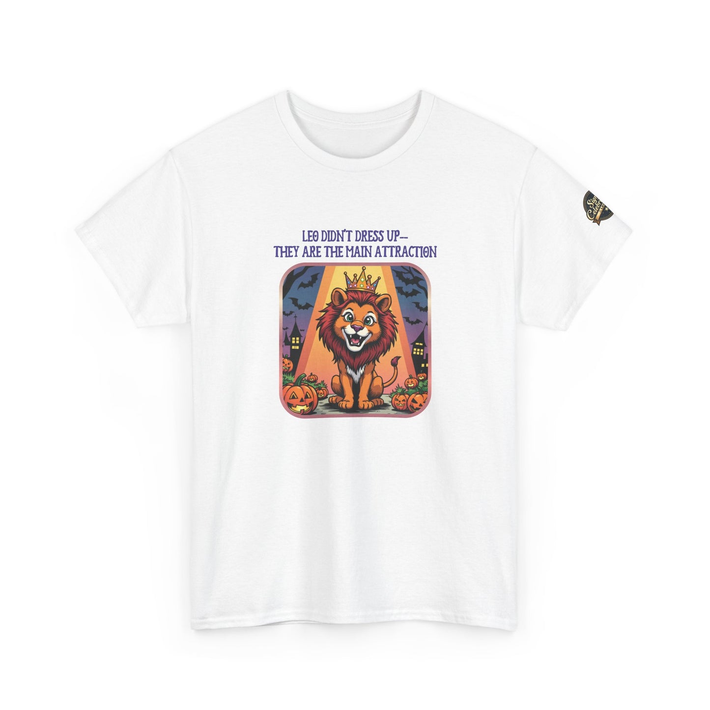 Leo Halloween Graphic Tee for Women, Astrology Shirt, Zodiac Apparel, Funny Halloween Gift