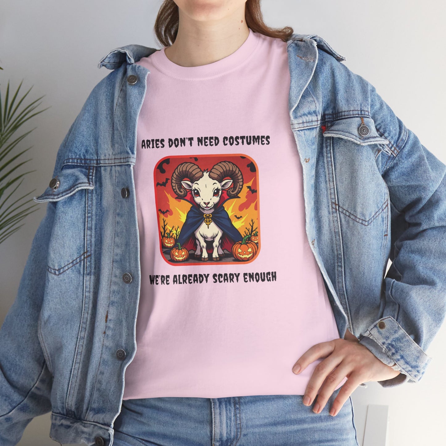 Aries Halloween Graphic Tee for Women