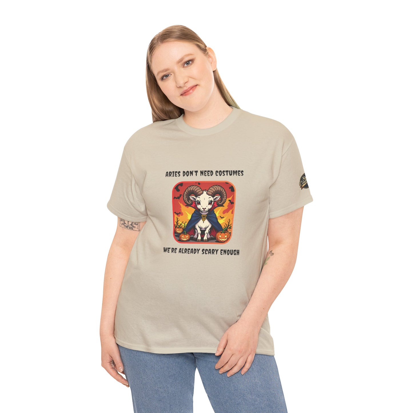 Aries Halloween Graphic Tee for Women