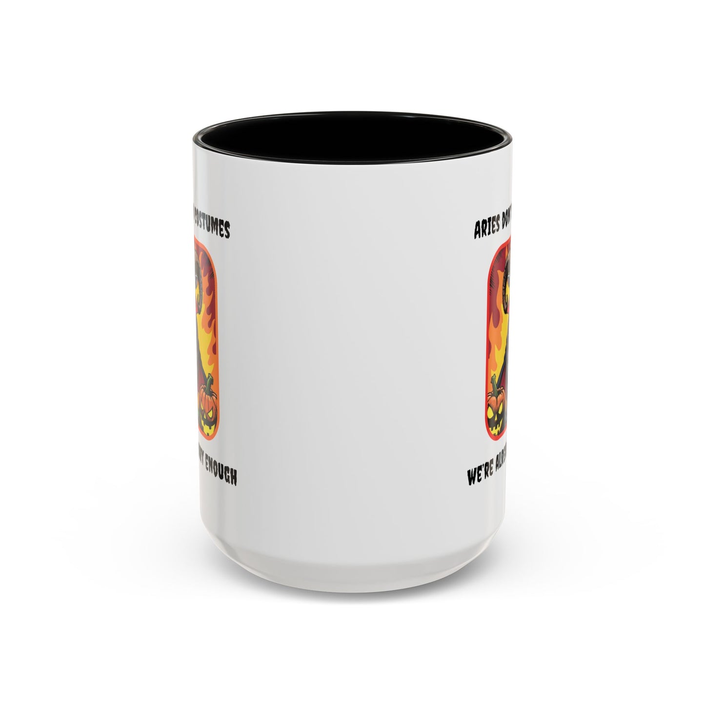 Funny Aries Coffee Mug, Halloween Gift, Scary Aries Mug, Zodiac Sign Mug, Unique Coffee Cup