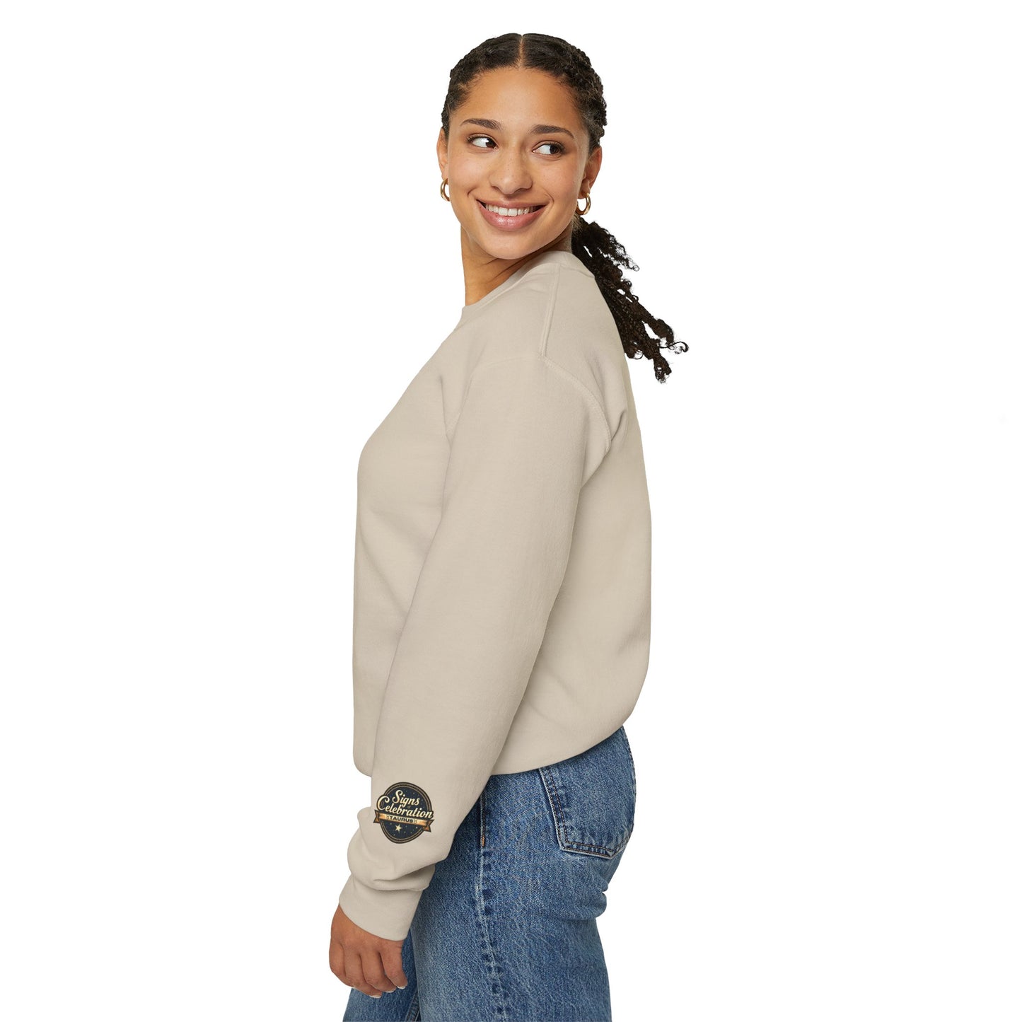 Taurus Halloween Inspired Ladies Crewneck Sweatshirt, Cozy Astrology Gift, Halloween Apparel, Zodiac Inspired Clothing