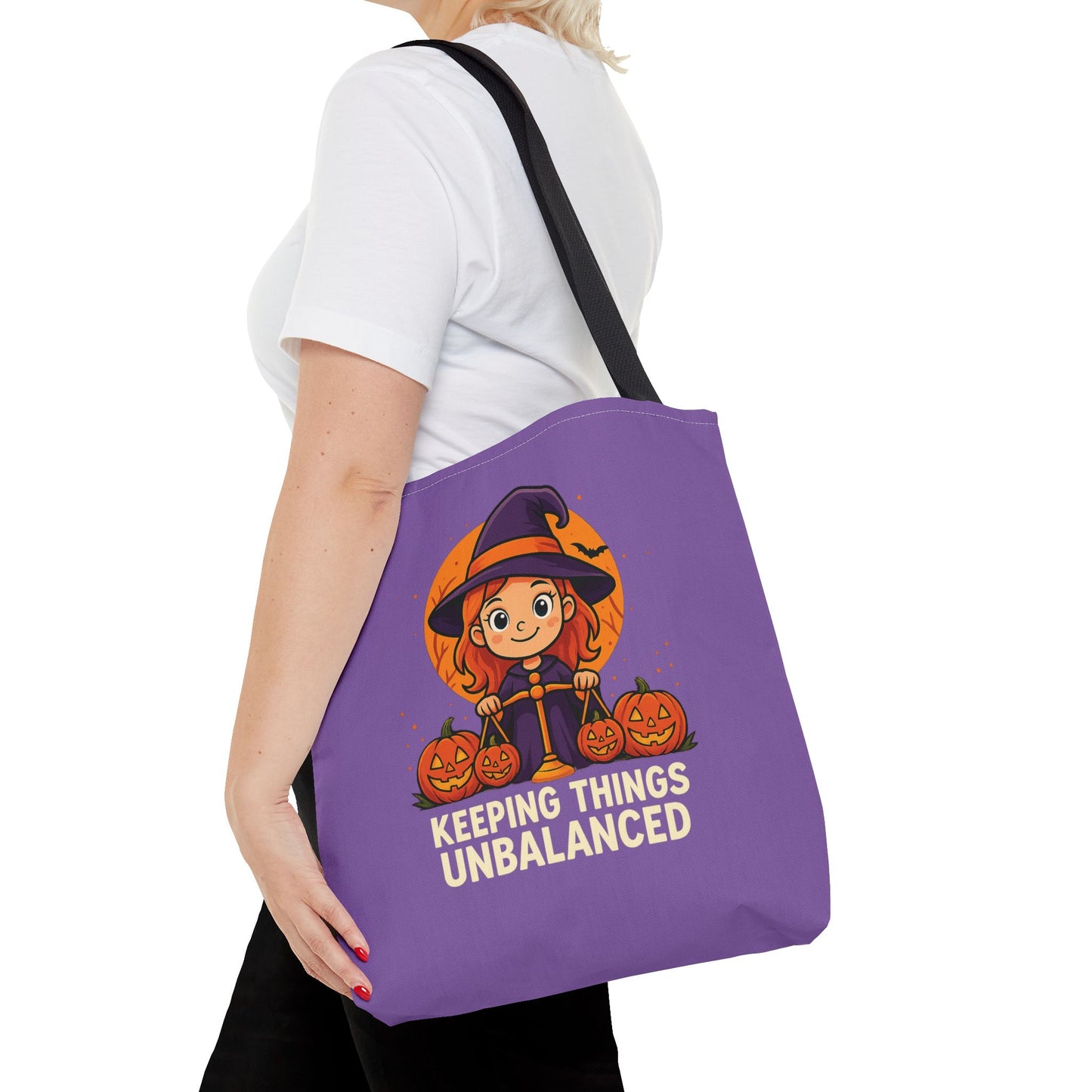 Libra Halloween Tote Bag, Libra Tote, Halloween Party Accessory, Gift for Libra, Halloween Decor