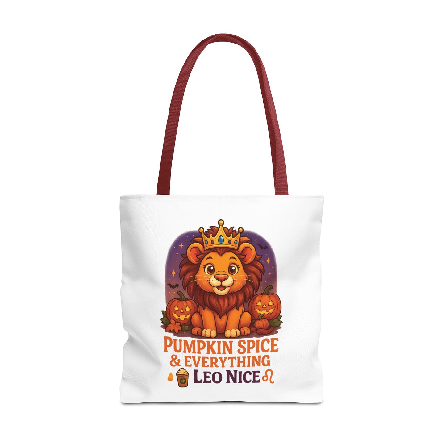 Leo Halloween Tote Bag, Leo Tote, Halloween Party Accessory, Gift for Leo, Halloween Decor