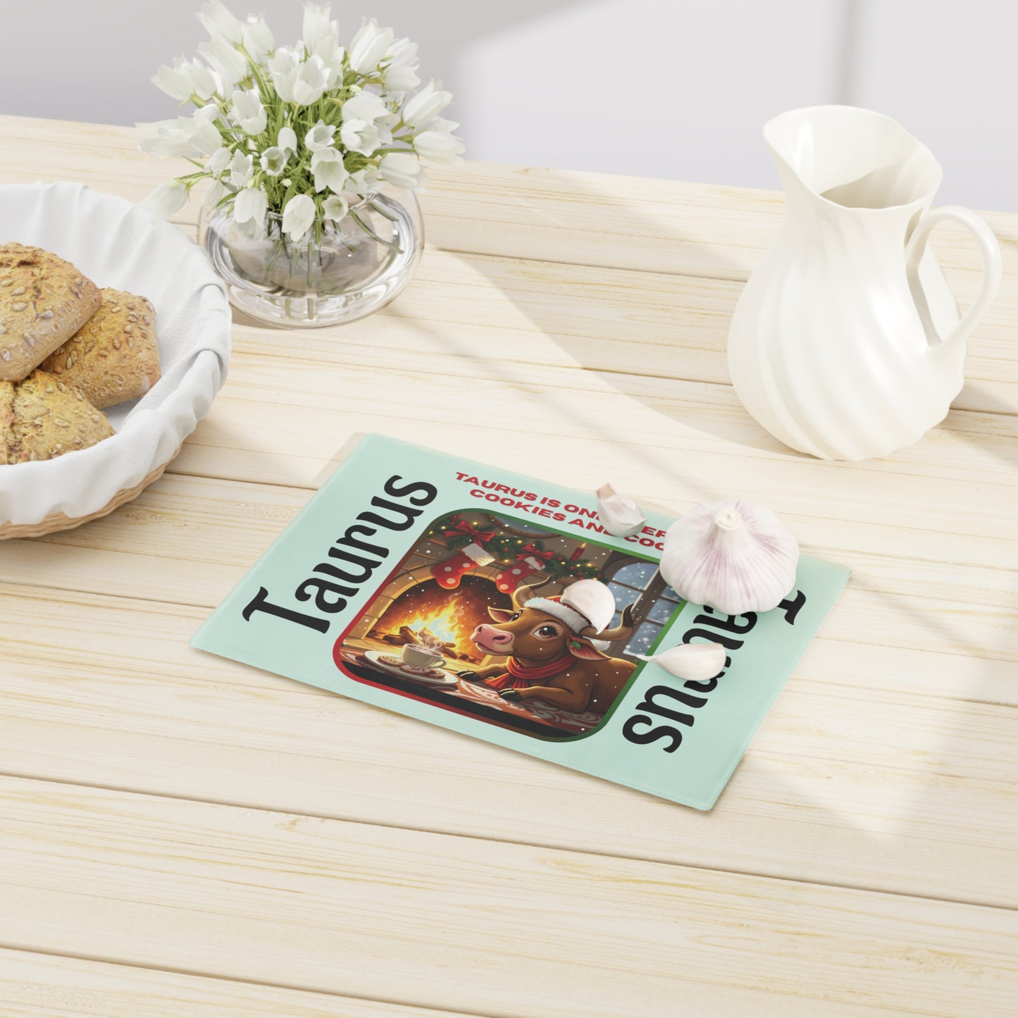 Taurus Christmas Cutting Board