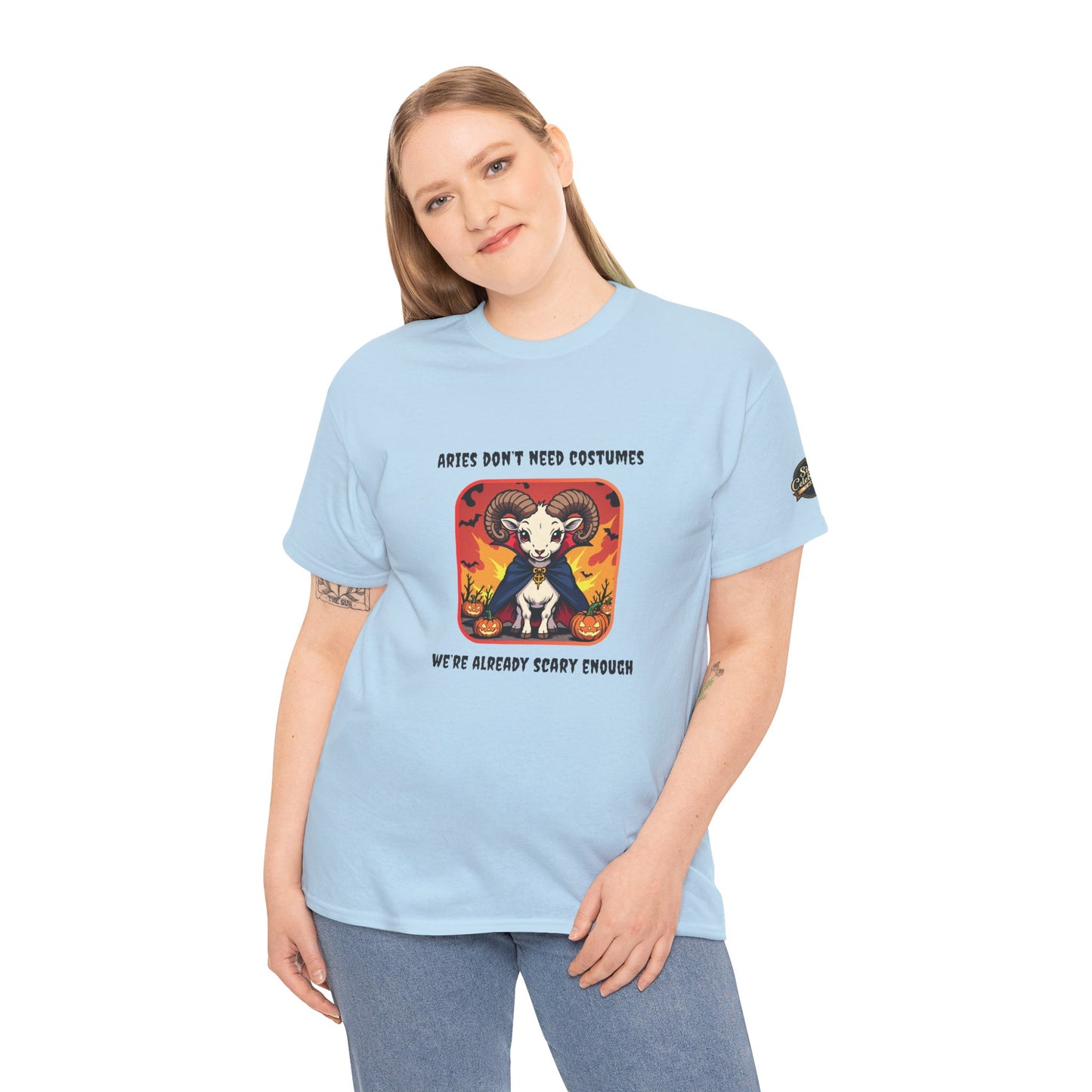 Aries Halloween Graphic Tee for Women