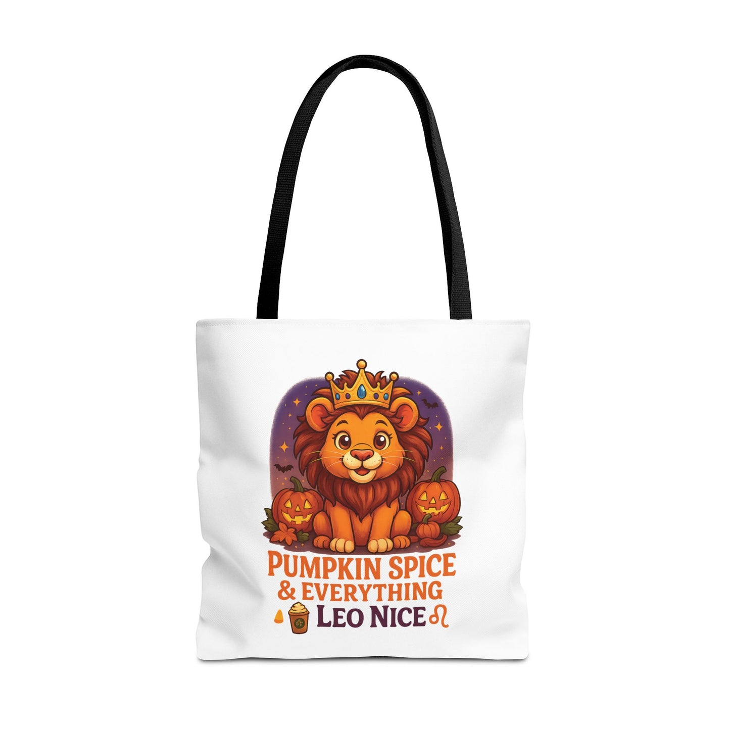 Leo Halloween Tote Bag, Leo Tote, Halloween Party Accessory, Gift for Leo, Halloween Decor