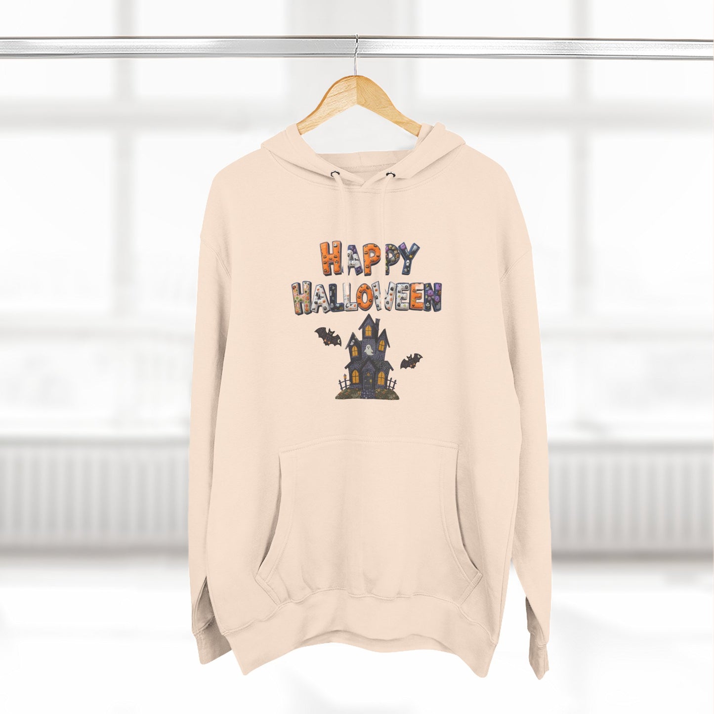 Halloween Patchwork Unisex Fleece Hoodie