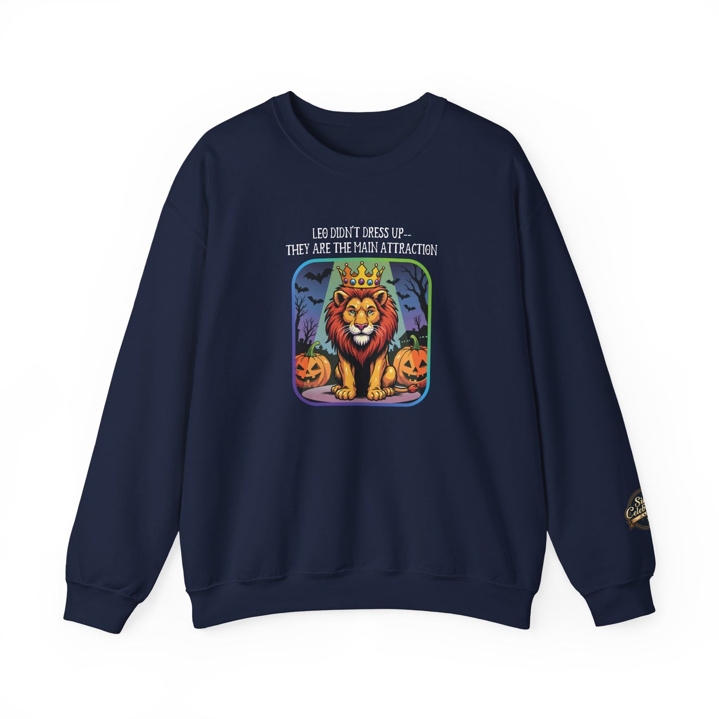 Halloween Leo-Inspired Crewneck Sweatshirt for Men - Perfect for Spooky Season, Leo Gift , Zodiac Gifts, Comfortable Style