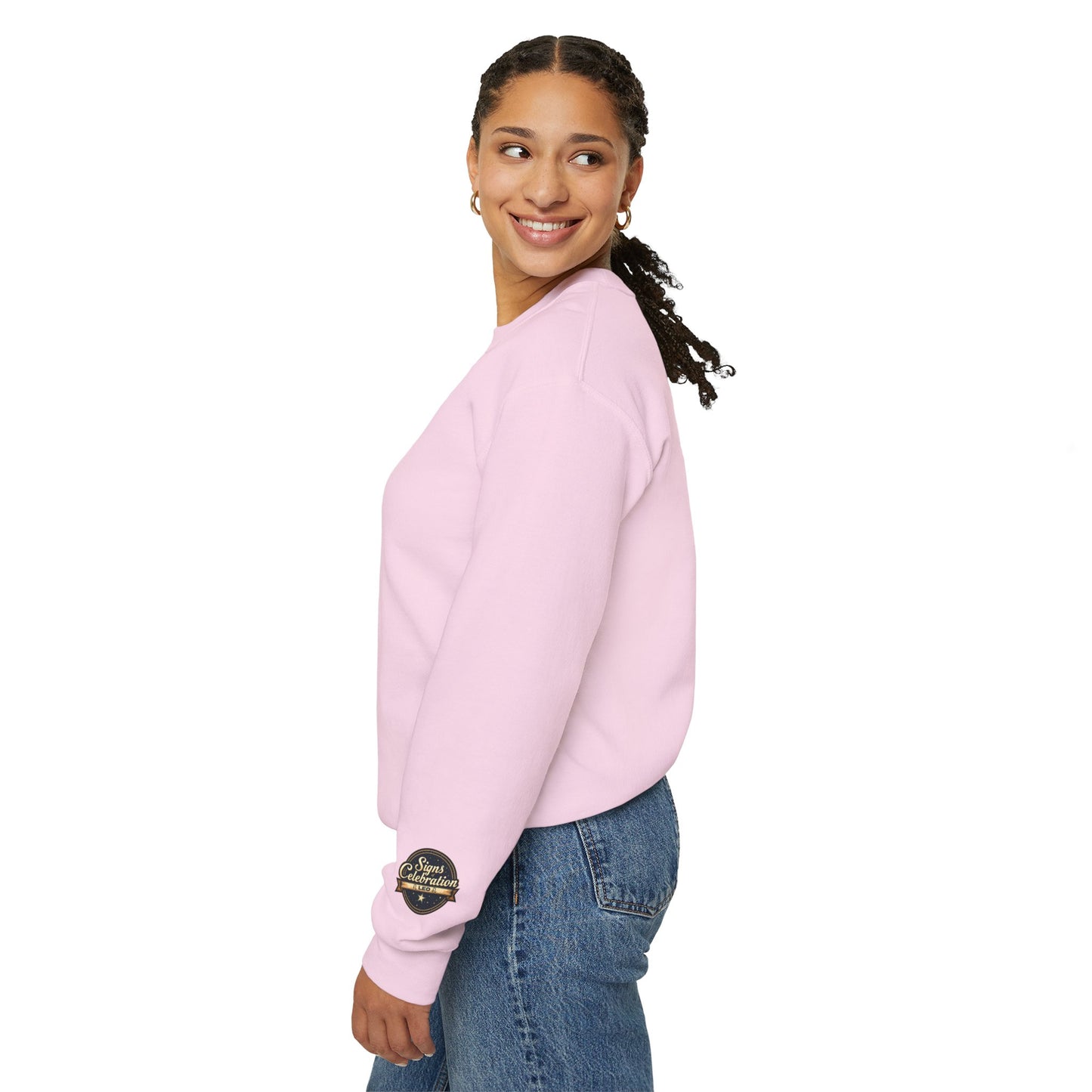 Leo Halloween Inspired Ladies Crewneck Sweatshirt, Cozy Astrology Gift, Halloween Apparel, Zodiac Inspired Clothing
