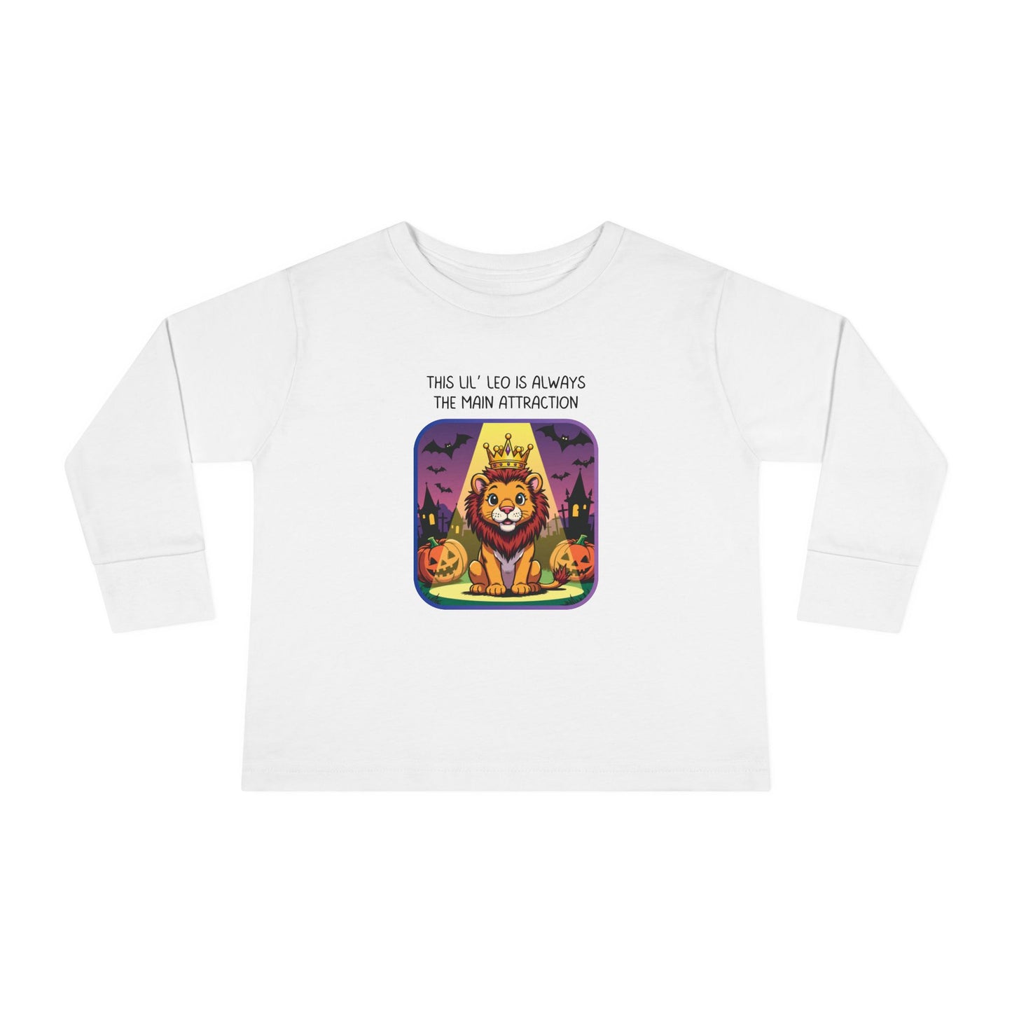 Leo Halloween Long Sleeve Tee - Leo Fashion for Kids, Spooky Season Outfit, Boo-tiful Gift, Trick or Treat Shirt, Zodiac Gift