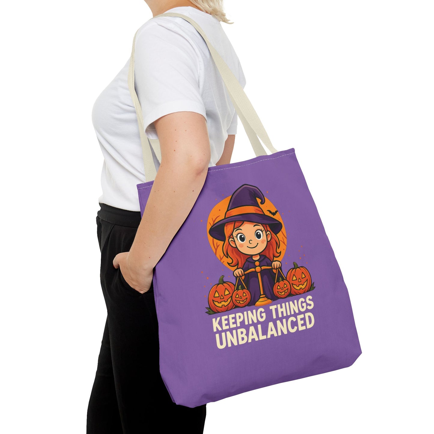 Libra Halloween Tote Bag, Libra Tote, Halloween Party Accessory, Gift for Libra, Halloween Decor