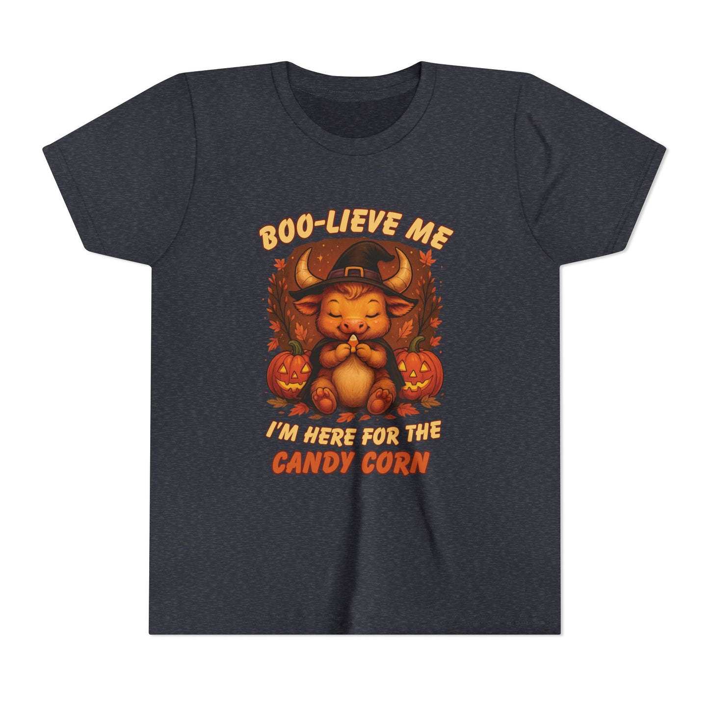 Taurus Halloween Themed Youth Tee, Funny Bull Design, Kids Halloween Shirt, Trick or Treat T-Shirt, Halloween Tee, Zodiac Gift