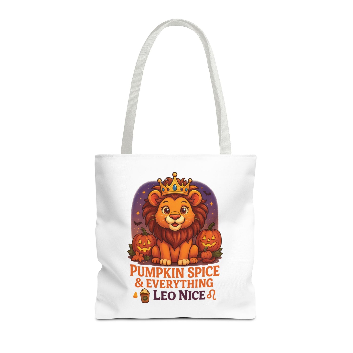 Leo Halloween Tote Bag, Leo Tote, Halloween Party Accessory, Gift for Leo, Halloween Decor
