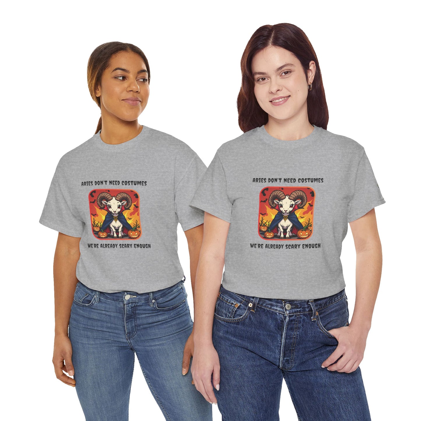 Aries Halloween Graphic Tee for Women