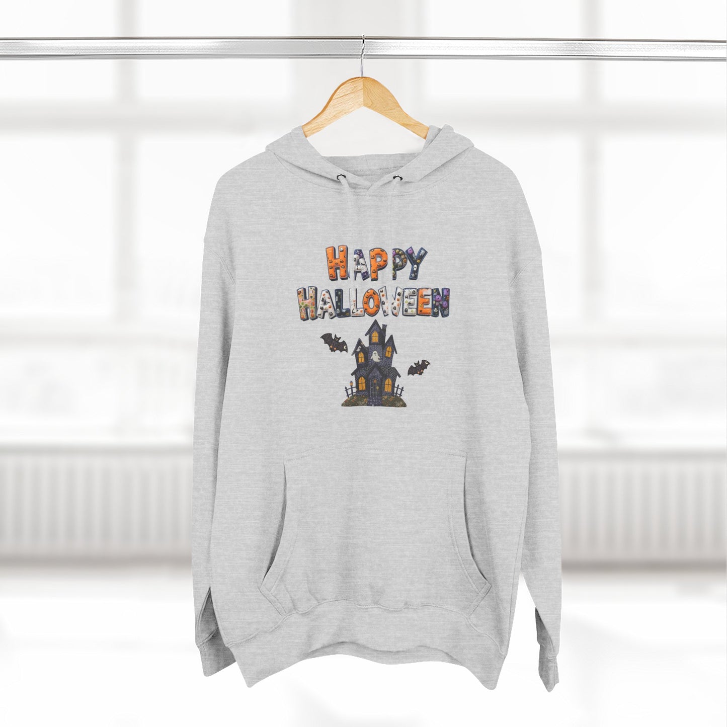 Halloween Patchwork Unisex Fleece Hoodie