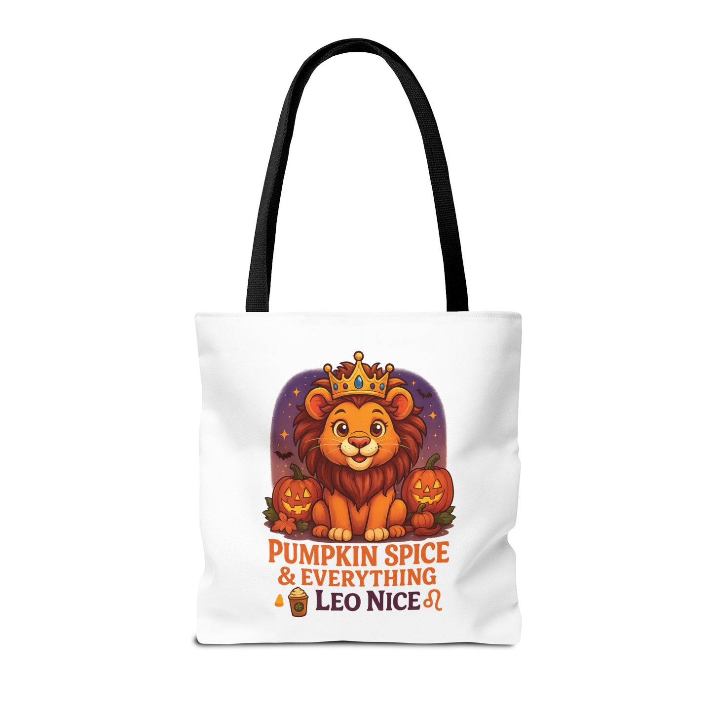 Leo Halloween Tote Bag, Leo Tote, Halloween Party Accessory, Gift for Leo, Halloween Decor