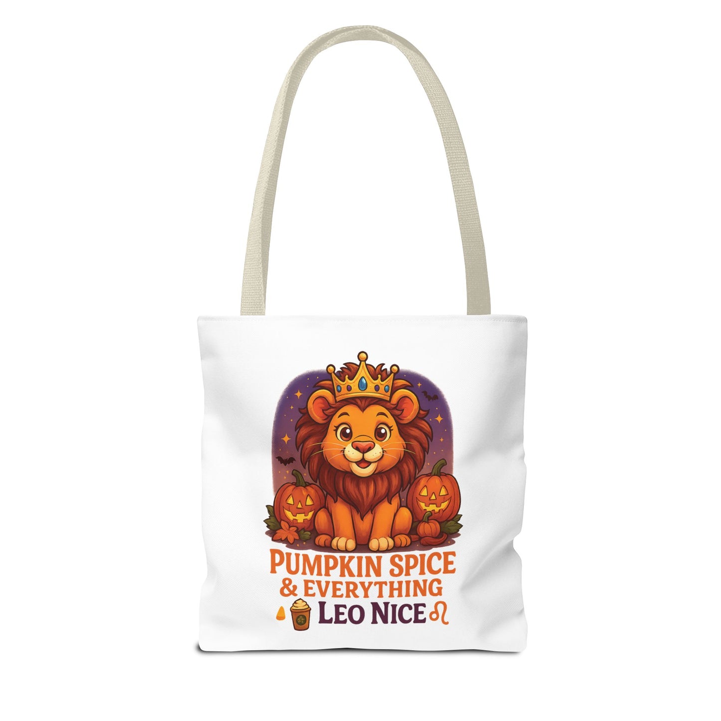 Leo Halloween Tote Bag, Leo Tote, Halloween Party Accessory, Gift for Leo, Halloween Decor