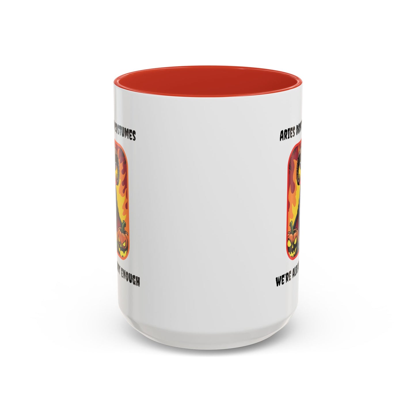 Funny Aries Coffee Mug, Halloween Gift, Scary Aries Mug, Zodiac Sign Mug, Unique Coffee Cup