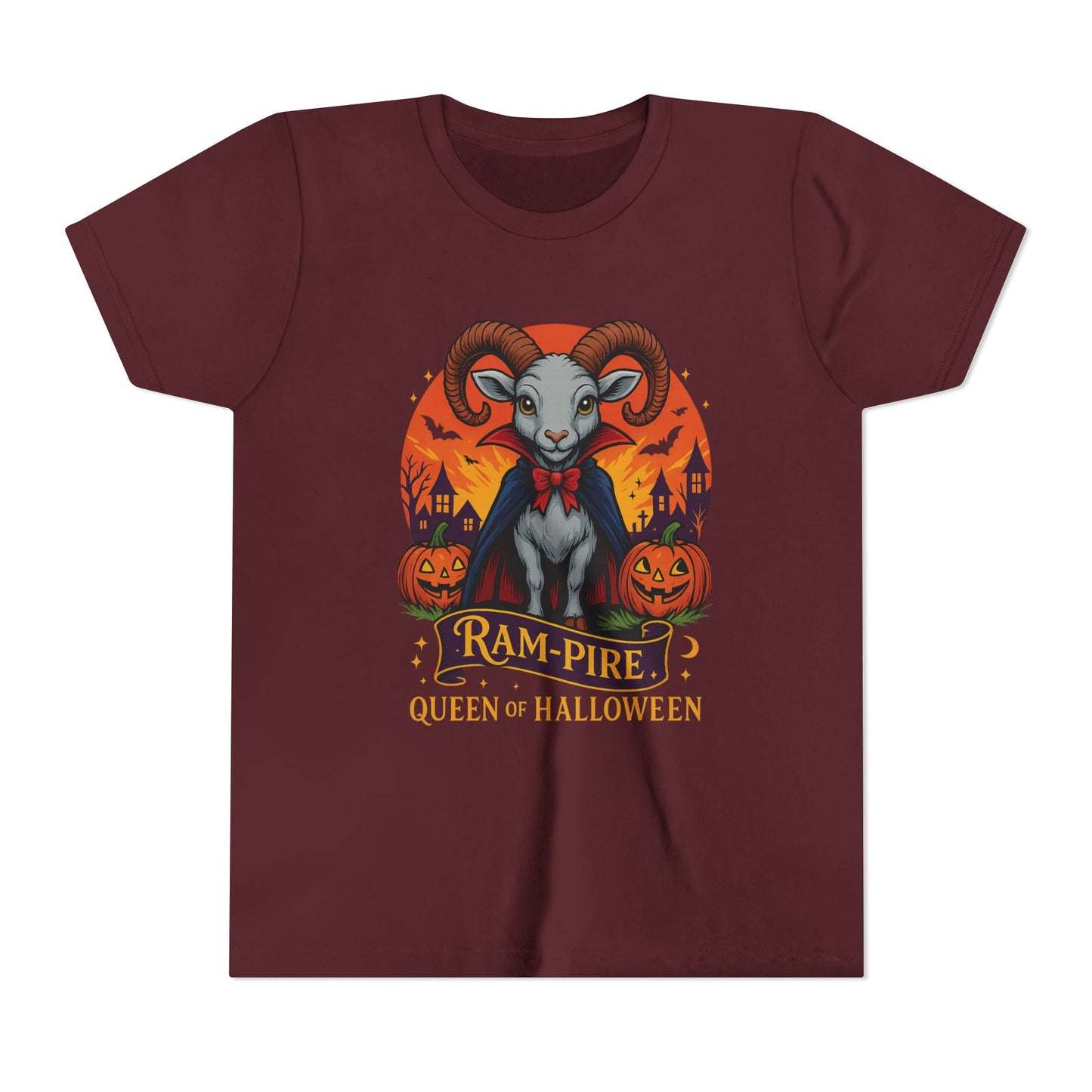 Aries Halloween Themed Youth Tee for Her