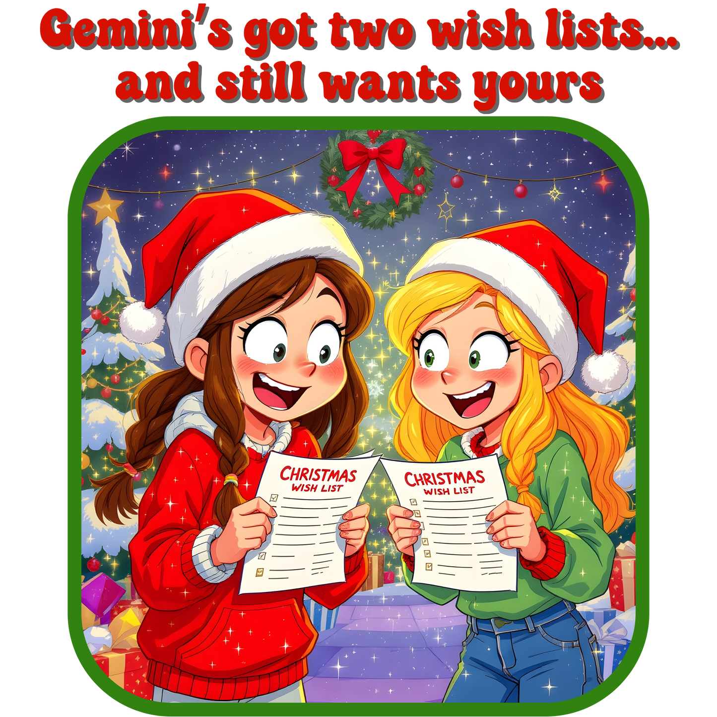 Gemini Female Holiday Gift Wrap