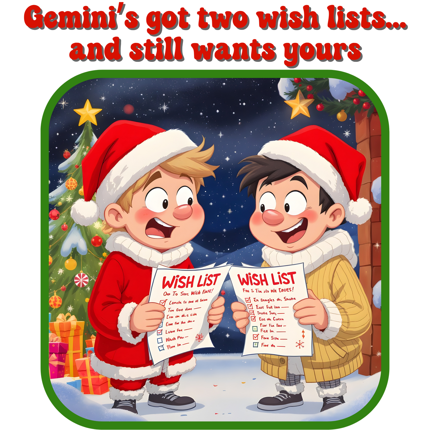 Gemini Male Holiday Gift Wrap