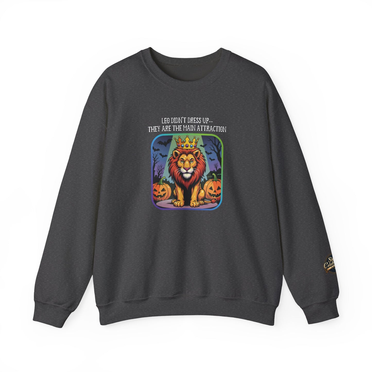 Halloween Leo-Inspired Crewneck Sweatshirt for Men - Perfect for Spooky Season, Leo Gift , Zodiac Gifts, Comfortable Style