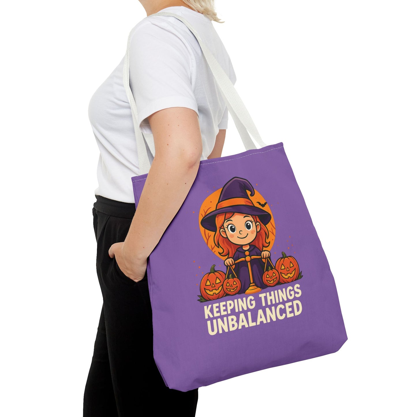 Libra Halloween Tote Bag, Libra Tote, Halloween Party Accessory, Gift for Libra, Halloween Decor