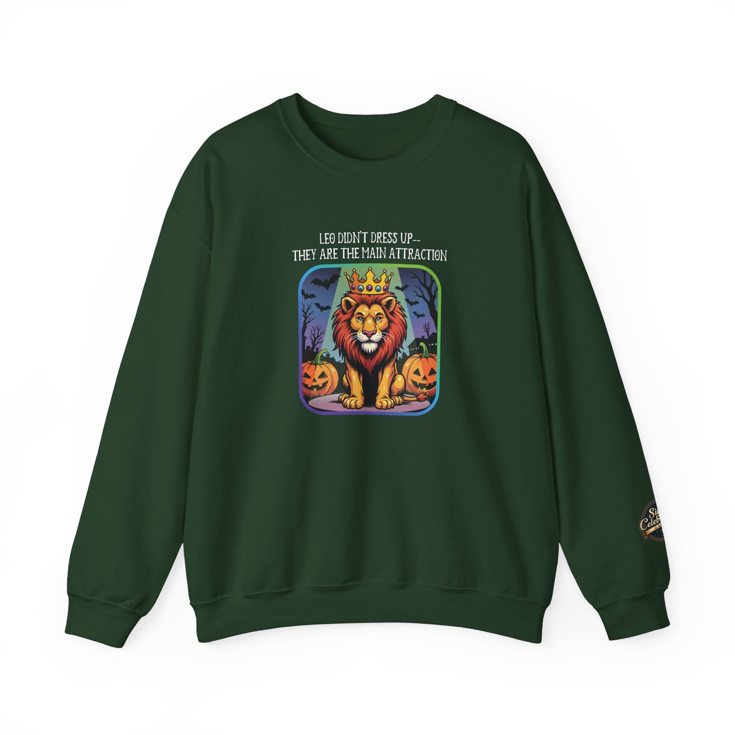 Halloween Leo-Inspired Crewneck Sweatshirt for Men - Perfect for Spooky Season, Leo Gift , Zodiac Gifts, Comfortable Style