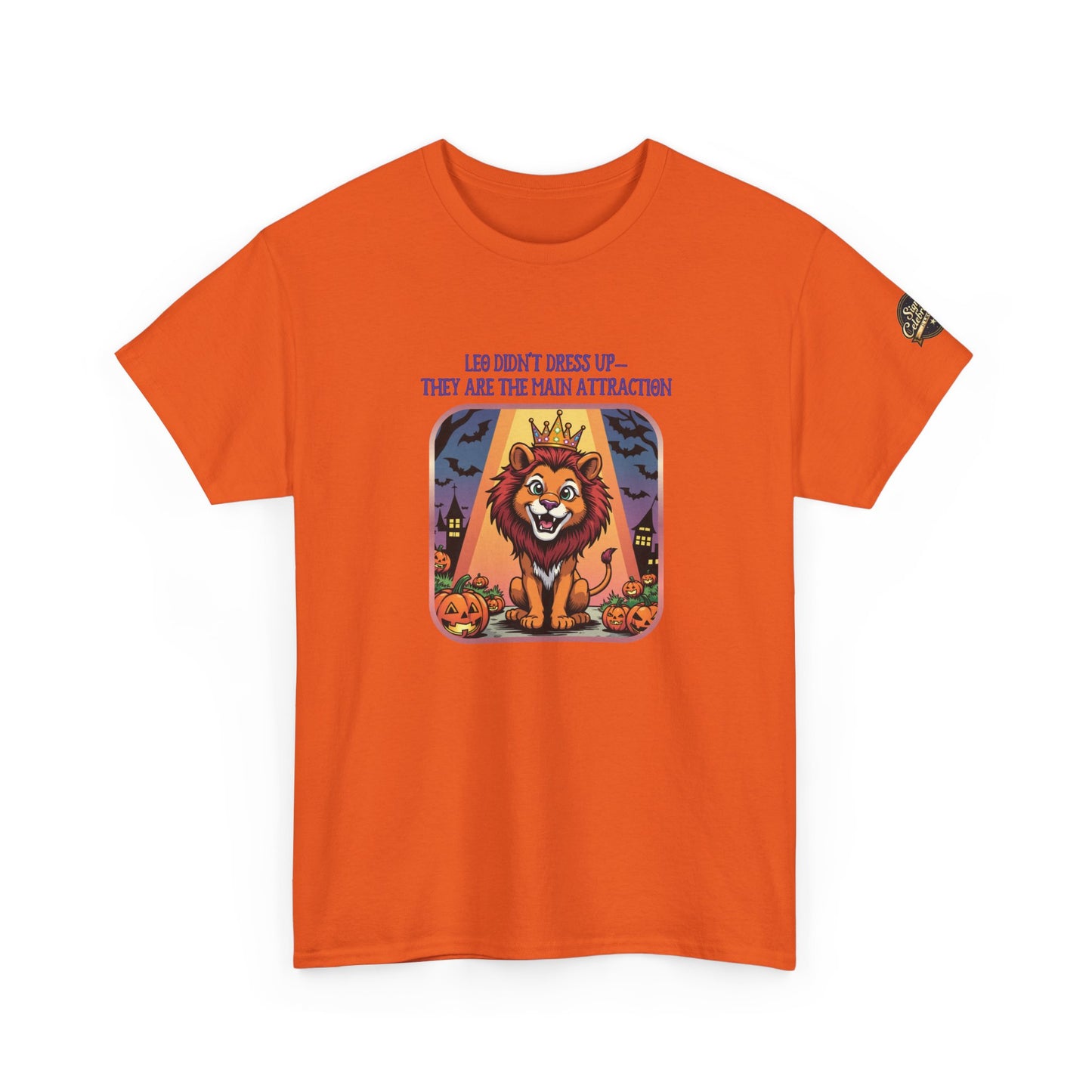 Leo Halloween Graphic Tee for Women, Astrology Shirt, Zodiac Apparel, Funny Halloween Gift