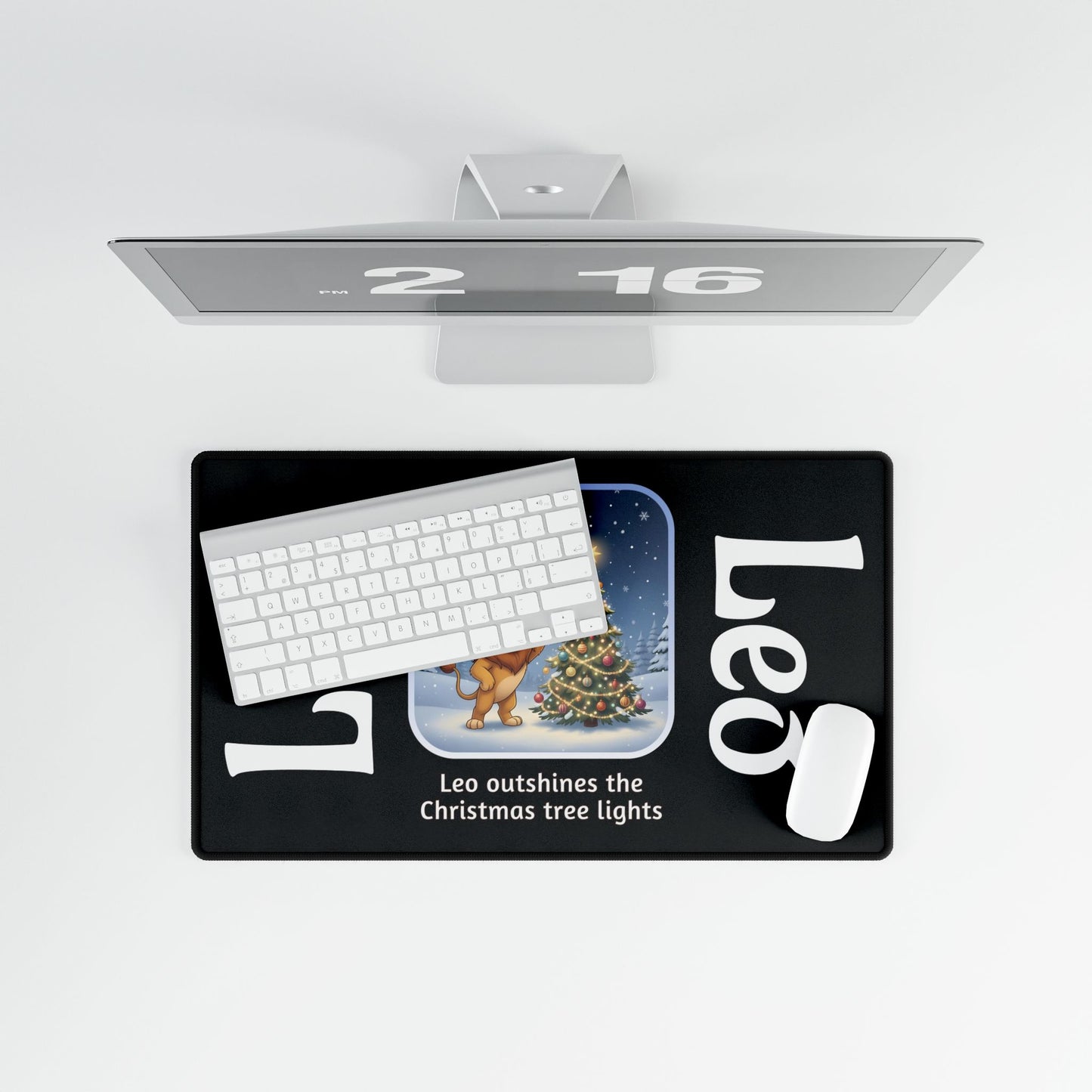 Leo Christmas Desk Mat