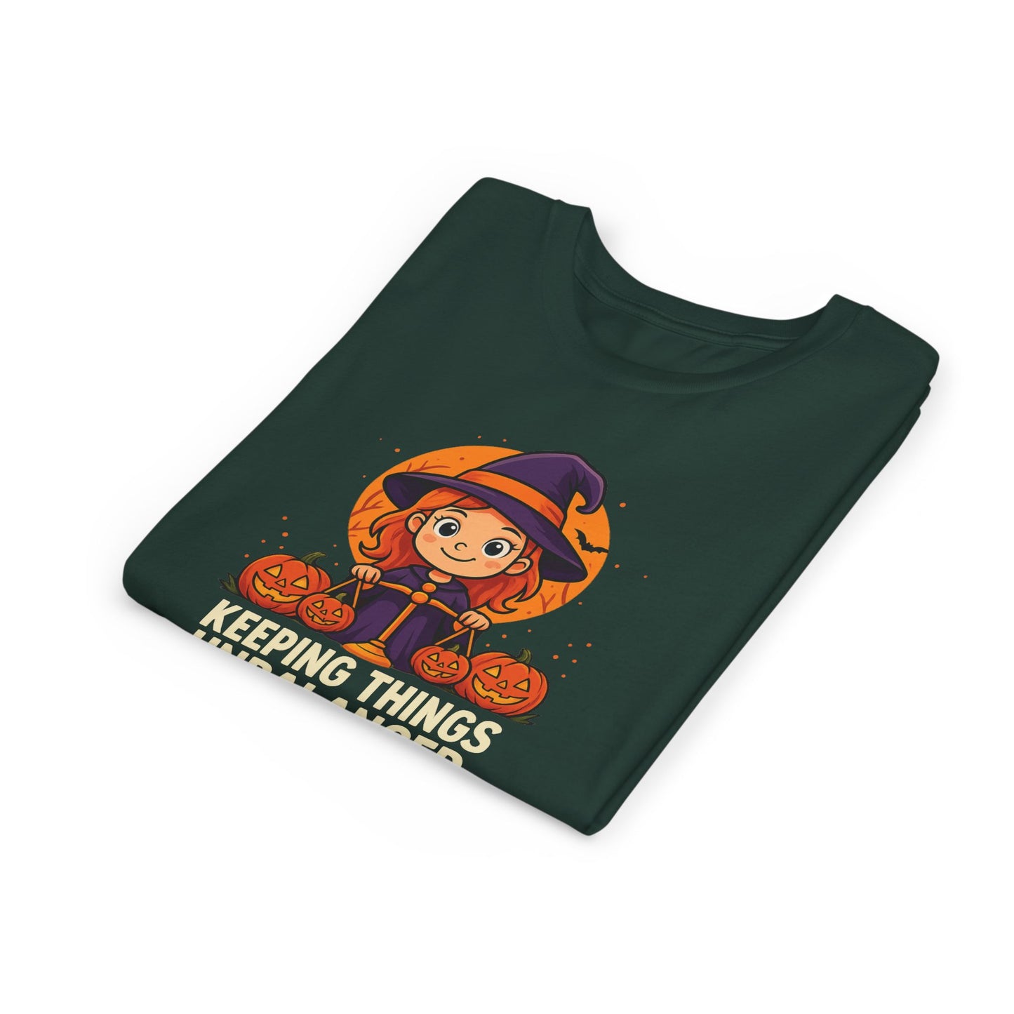 Libra Halloween Themed Youth Tee, Libra "Keeping Things Unbalanced" Design, Kids Halloween Shirt, Trick or Treat T-Shirt, Libra Zodiac Gift