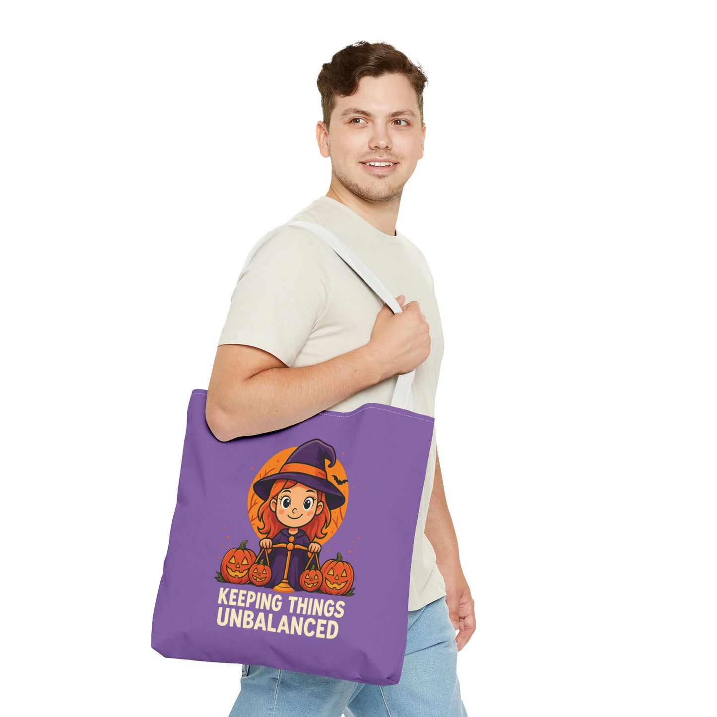 Libra Halloween Tote Bag, Libra Tote, Halloween Party Accessory, Gift for Libra, Halloween Decor