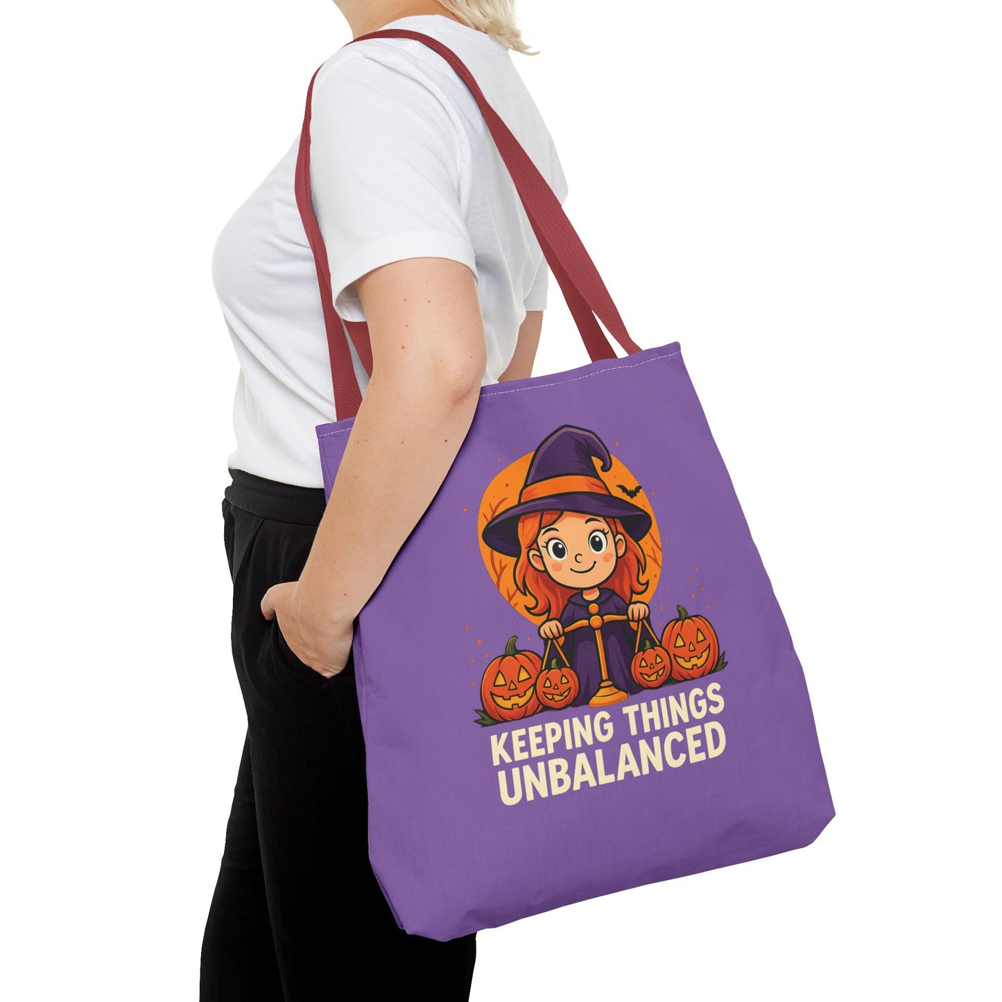 Libra Halloween Tote Bag, Libra Tote, Halloween Party Accessory, Gift for Libra, Halloween Decor