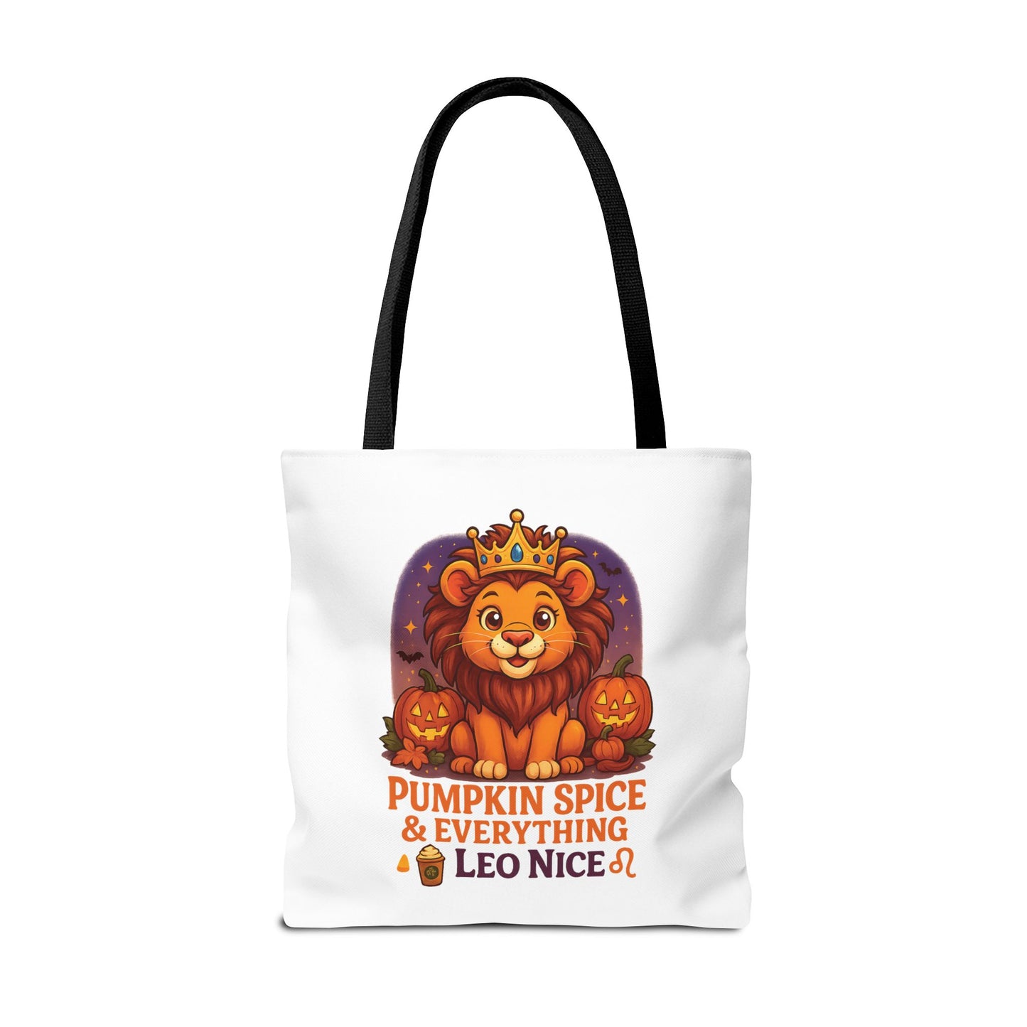 Leo Halloween Tote Bag, Leo Tote, Halloween Party Accessory, Gift for Leo, Halloween Decor