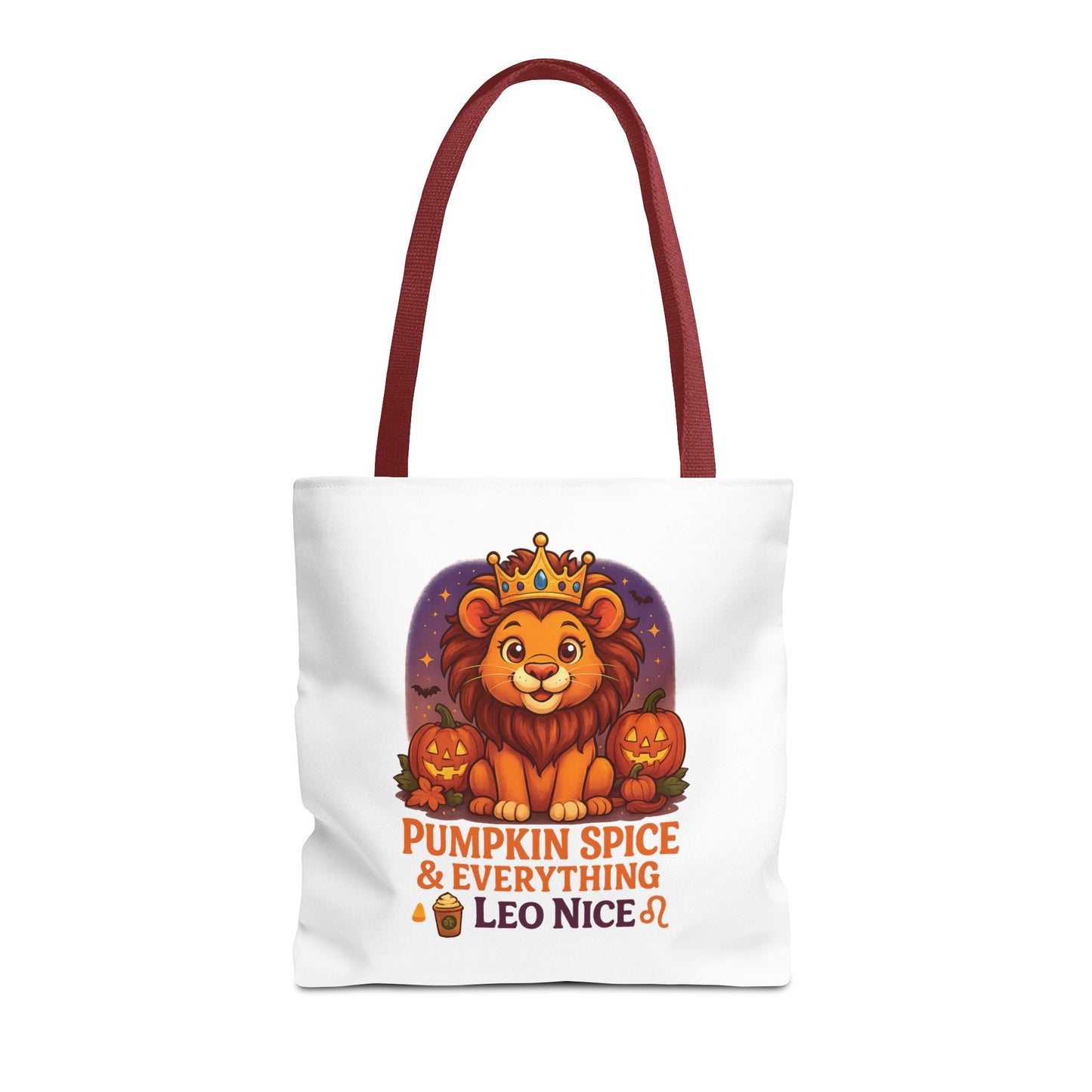 Leo Halloween Tote Bag, Leo Tote, Halloween Party Accessory, Gift for Leo, Halloween Decor