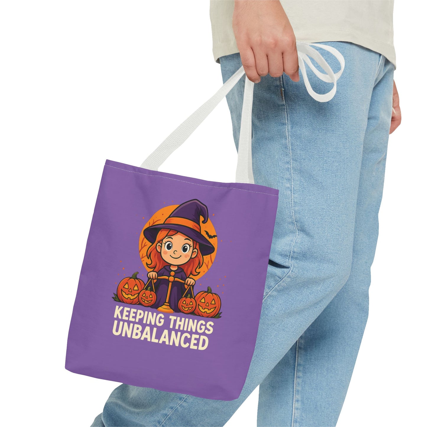 Libra Halloween Tote Bag, Libra Tote, Halloween Party Accessory, Gift for Libra, Halloween Decor