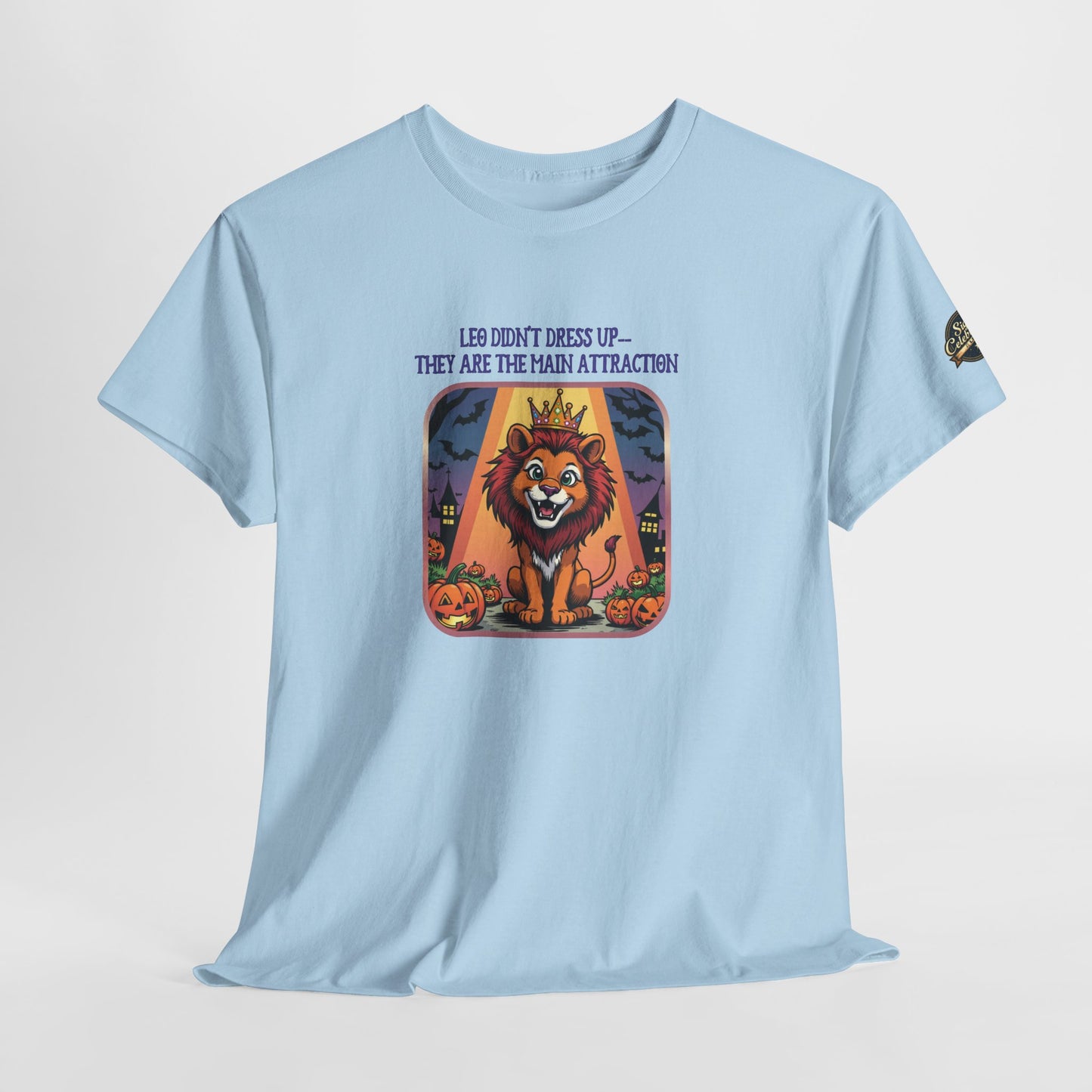 Leo Halloween Graphic Tee for Women, Astrology Shirt, Zodiac Apparel, Funny Halloween Gift
