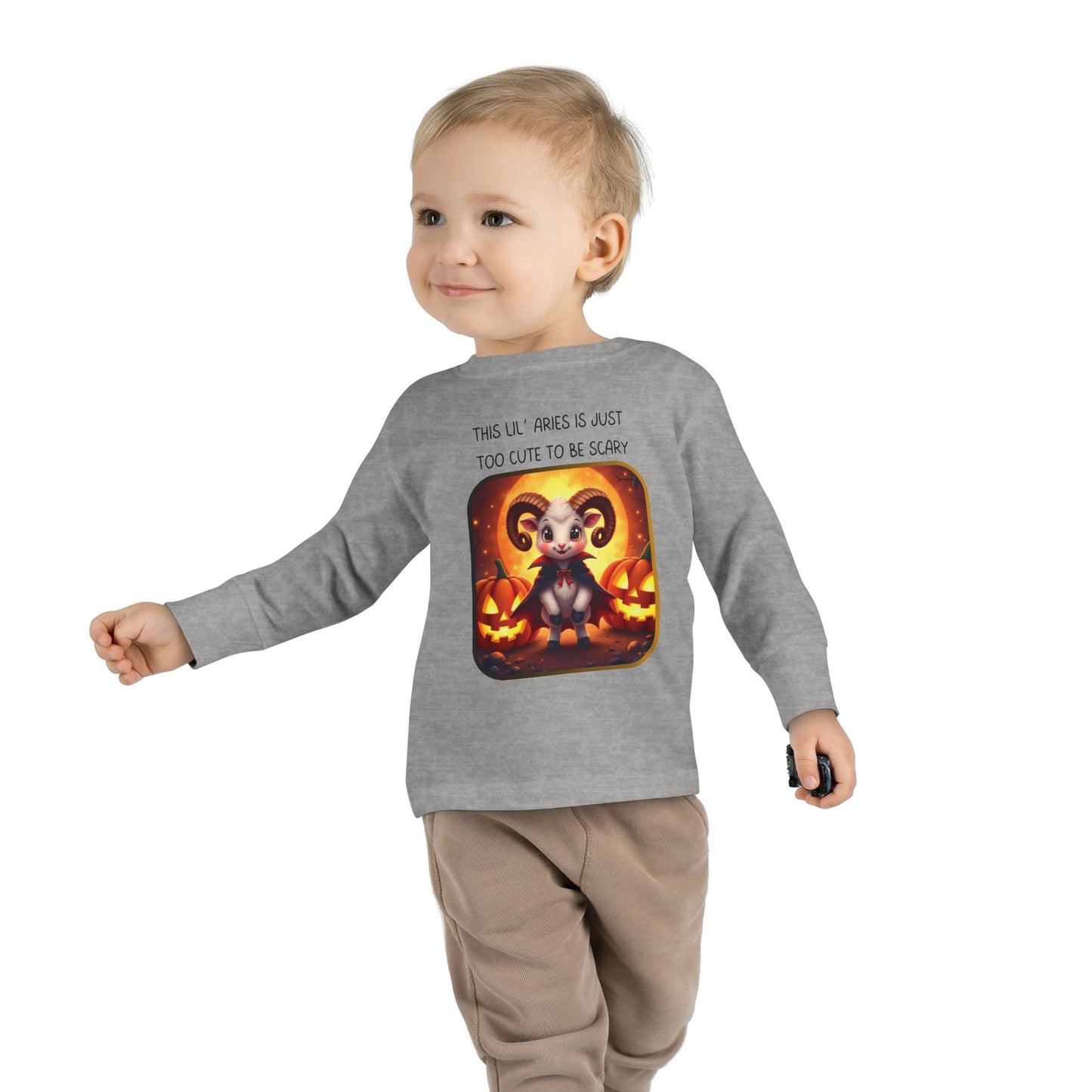 Aries Halloween Long Sleeve Tee for Toddlers